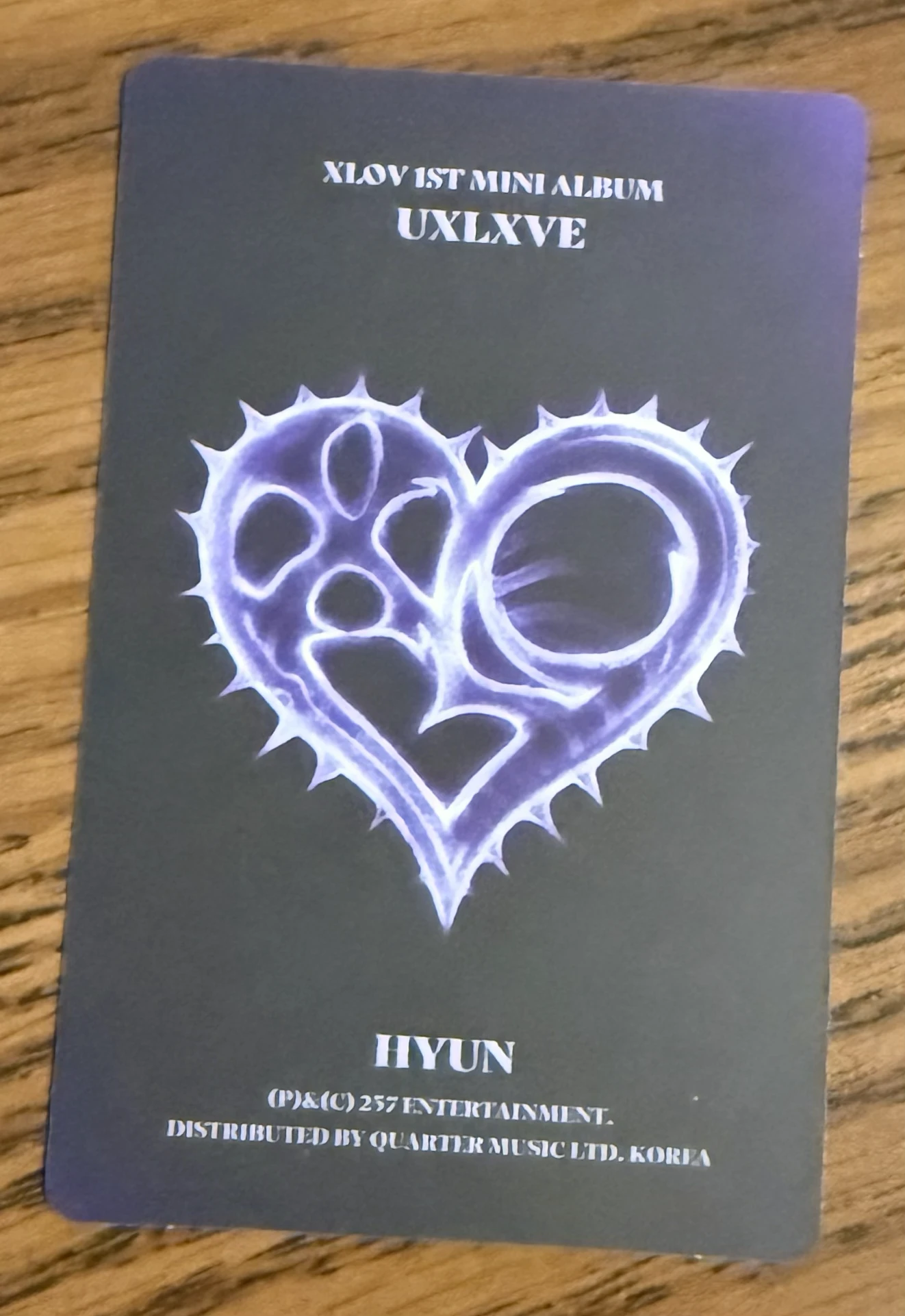 XLOV Hyun XLOV - Hyun - UXLXVE Album listing photo 2