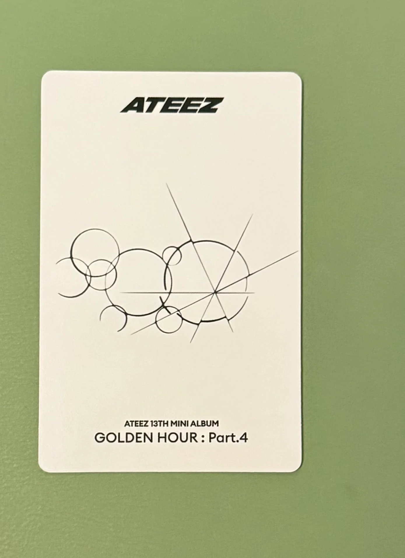ATEEZ Wooyoung ATEEZ - Wooyoung - Golden Hour : Part.3 Album poca album qr ver. 2 listing photo 2