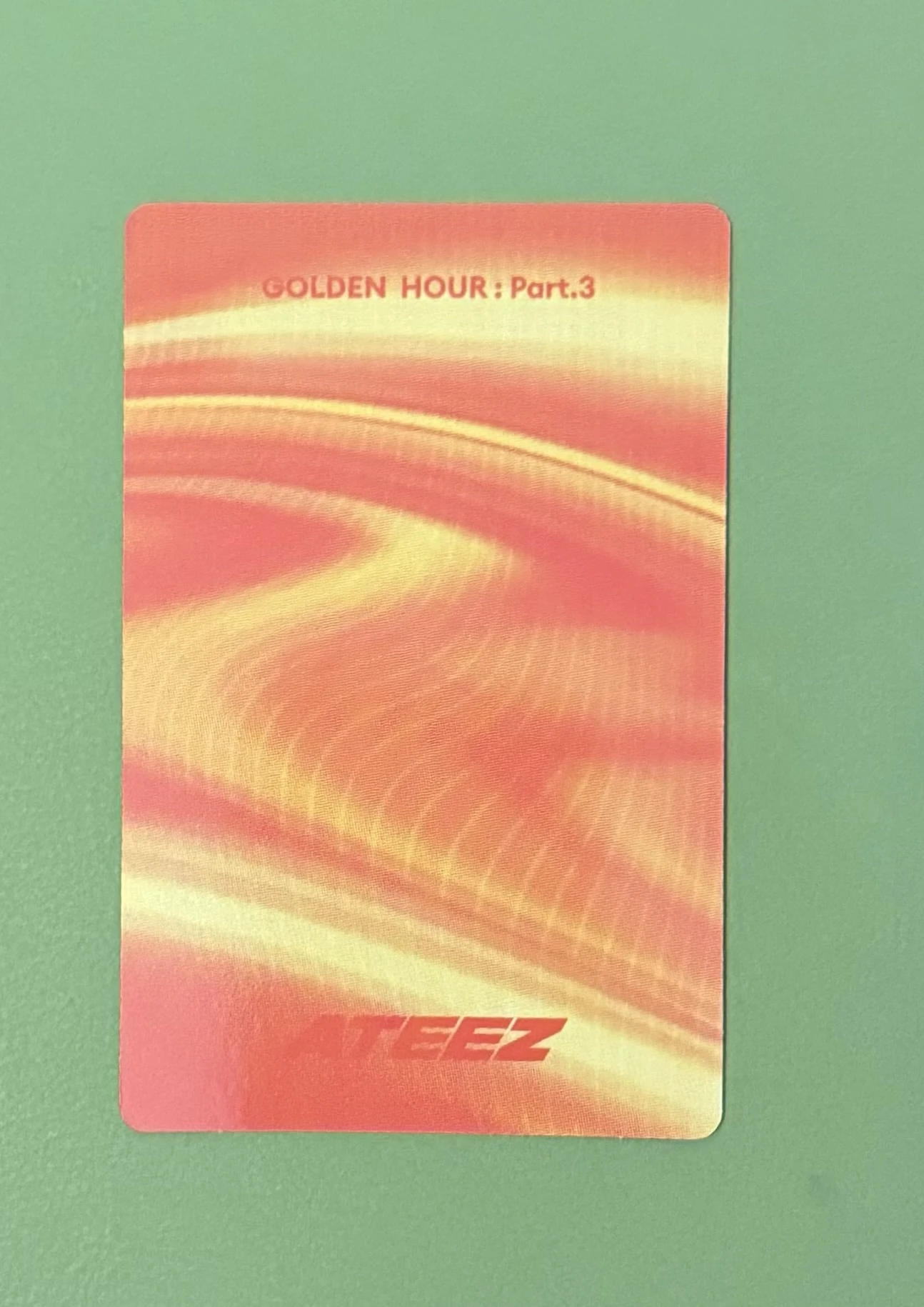 ATEEZ Wooyoung ATEEZ - Wooyoung - Golden Hour : Part.3 Album pob (pre-order benefit) listing photo 2