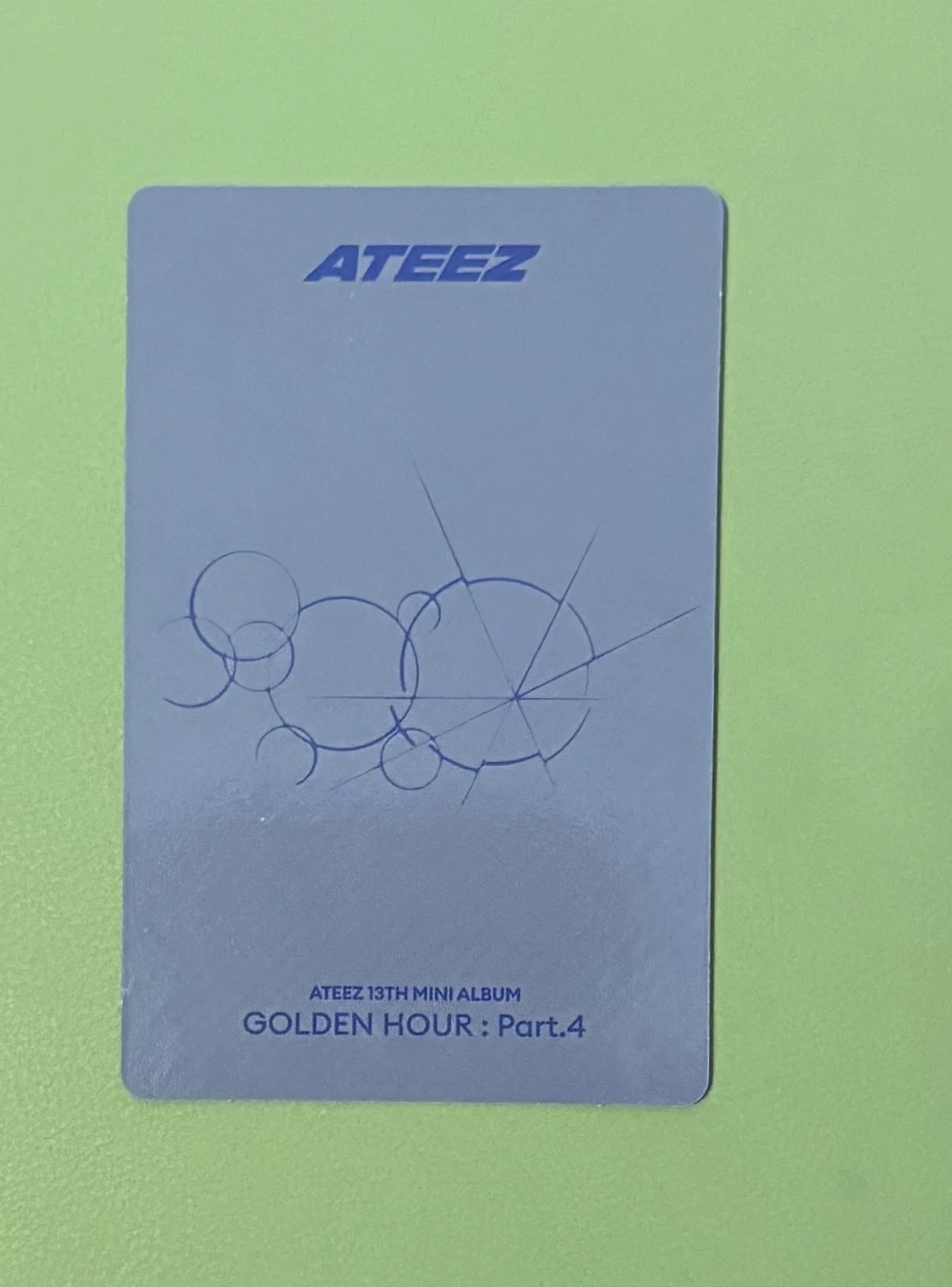 ATEEZ Wooyoung ATEEZ - Wooyoung - Golden Hour : Part.4 Album pob (pre-order benefit) toktoq listing photo 2