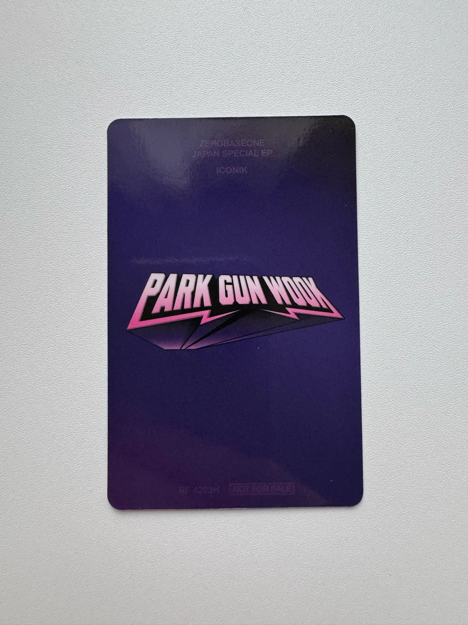 ZEROBASEONE Gunwook ZEROBASEONE - Gunwook - ICONIK Album album photocard japanese album solo jacket version A version listing photo 2