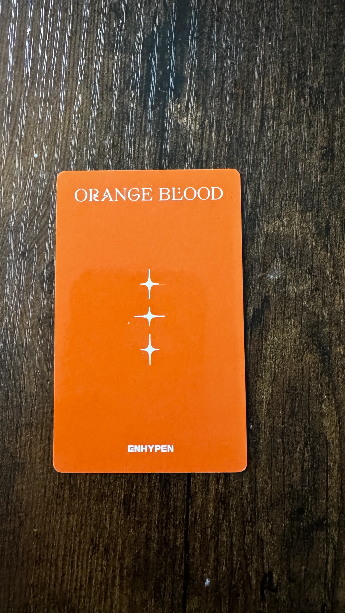 ENHYPEN Jay ENHYPEN - Jay - ORANGE BLOOD Album weverse album version korean album album photocard listing photo 2