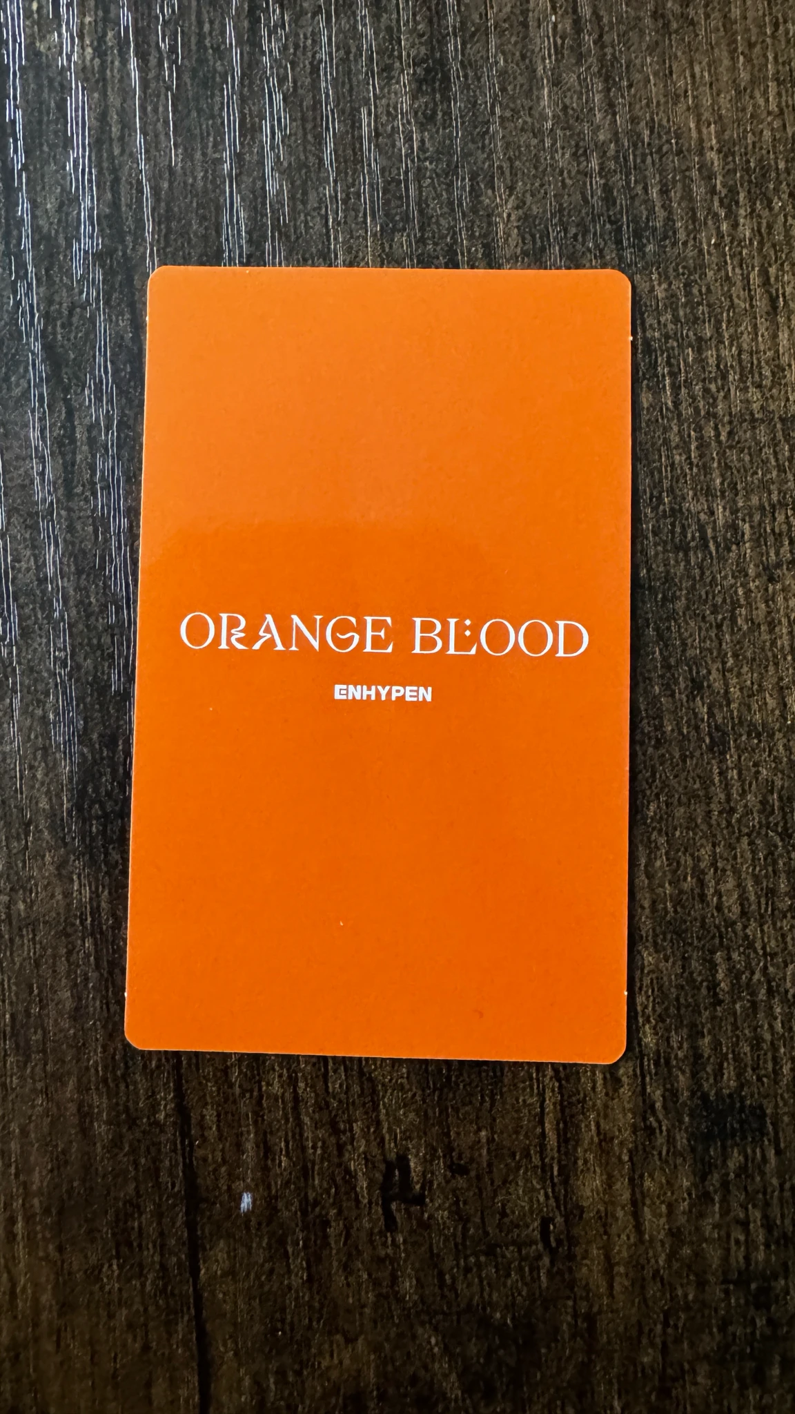 ENHYPEN Jay ENHYPEN - Jay - ORANGE BLOOD Album engene version album photocard korean album A version listing photo 2