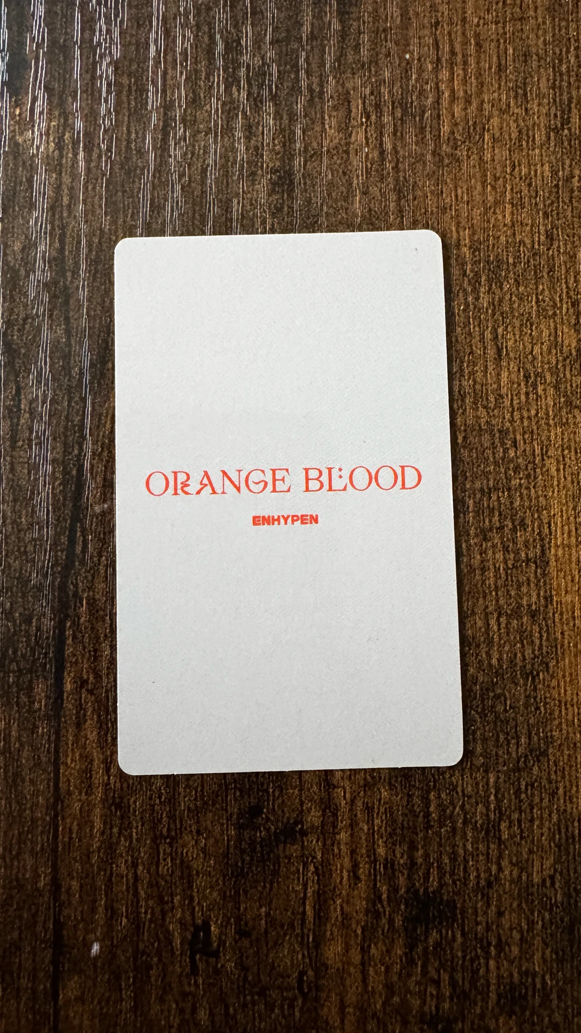 ENHYPEN Sunghoon ENHYPEN - Sunghoon - ORANGE BLOOD Album korean album album photocard ksana version listing photo 2