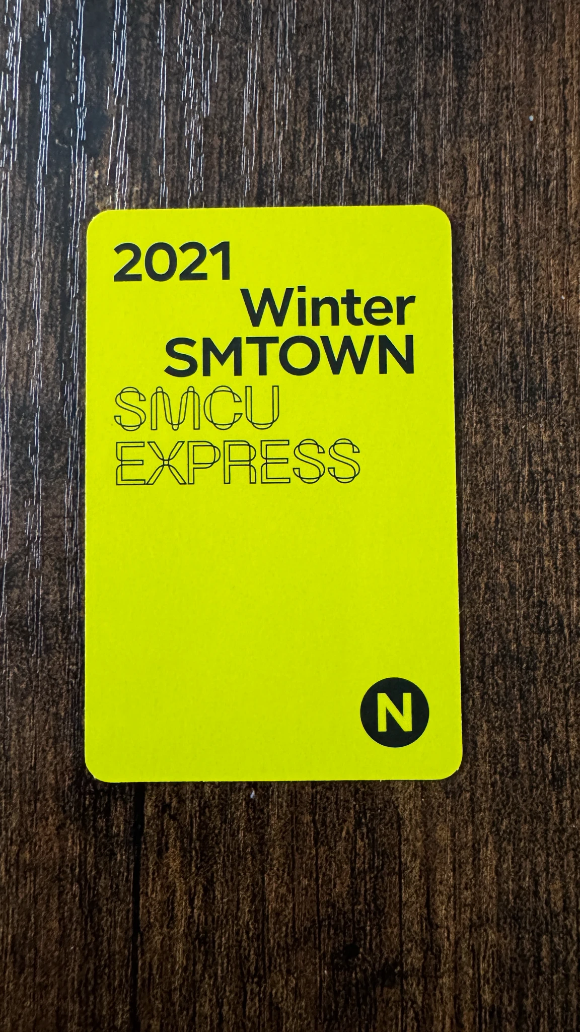 NCT Jungwoo NCT - Jungwoo - 2021 Winter SMTOWN: SMCU EXPRESS Album id card listing photo 2