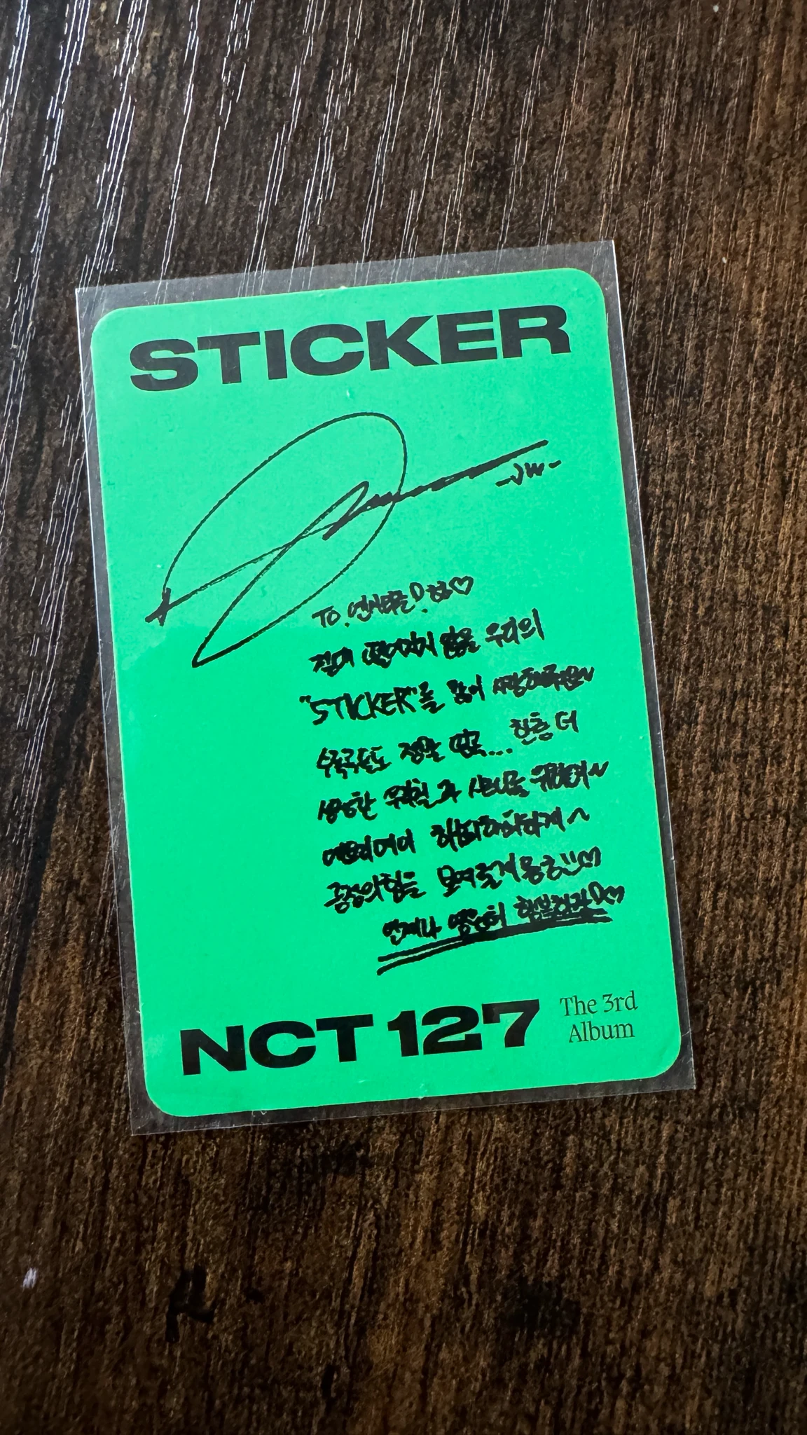 NCT 127 Jungwoo NCT 127 - Jungwoo  - Sticker Album listing photo 2