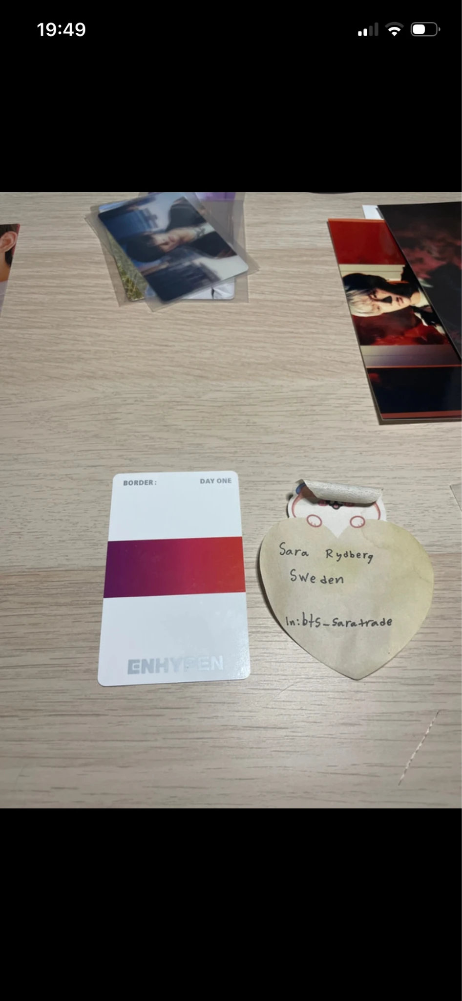 ENHYPEN Sunoo ENHYPEN - Sunoo - BORDER : DAY ONE Album album photocard dusk version listing photo 2
