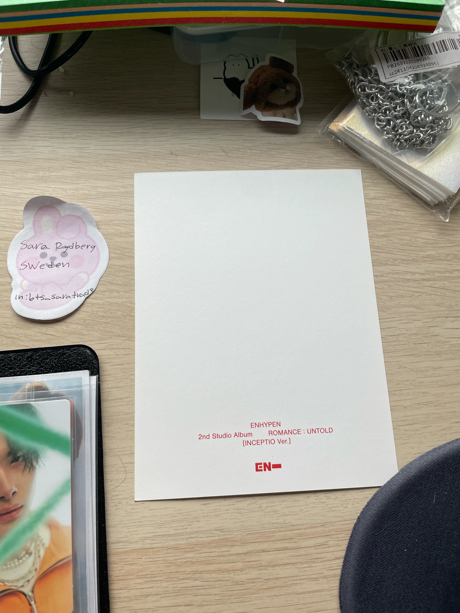 ENHYPEN Ni-ki ENHYPEN - Ni-ki - ROMANCE: UNTOLD Album inceptio version postcard album inclusion listing photo 2