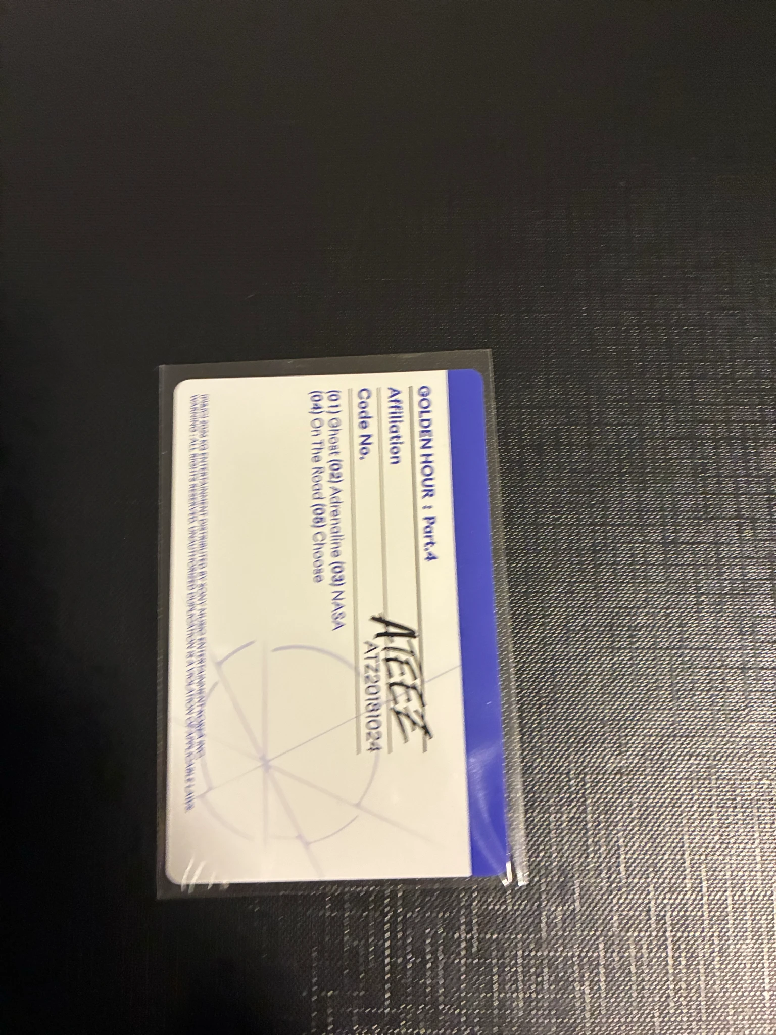 ATEEZ Jongho ATEEZ - Jongho - Golden Hour : Part.4 Album album photocard A version listing photo 2