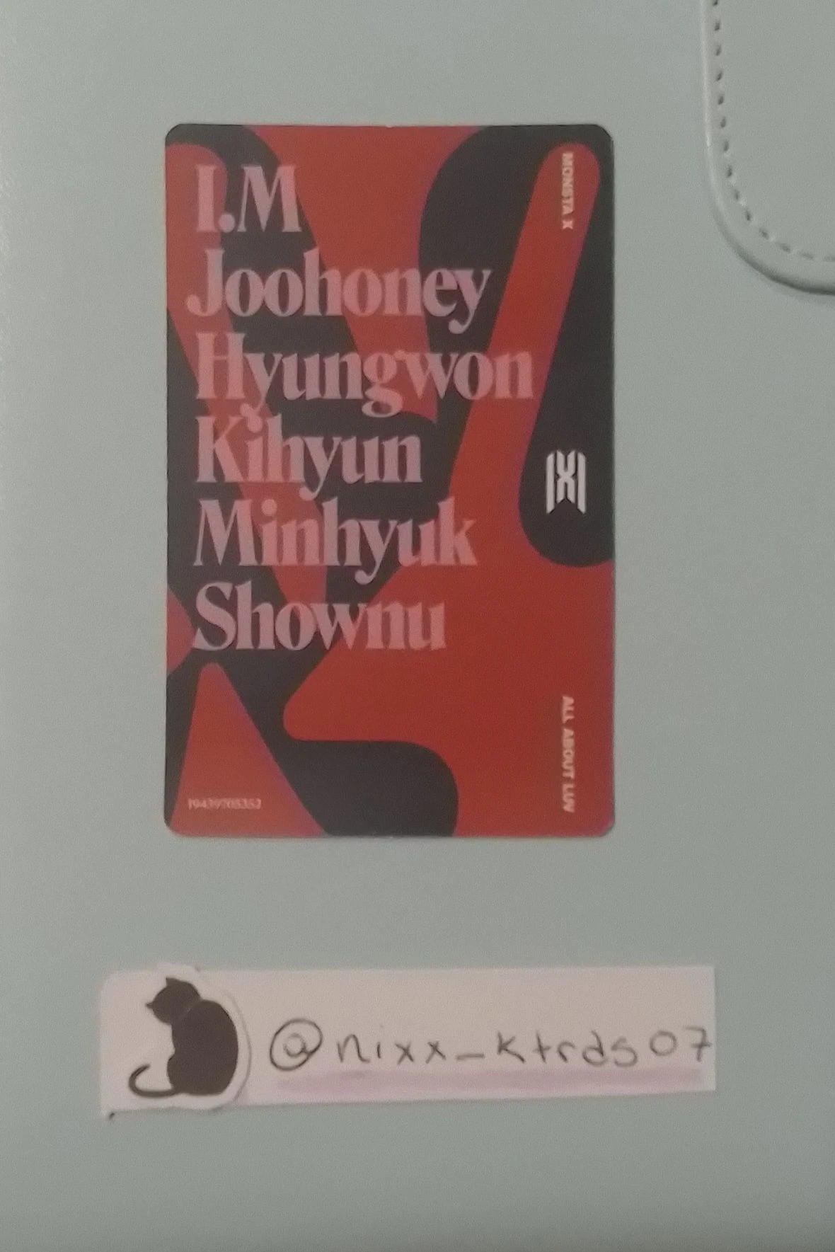 MONSTA X MONSTA X - All About Luv Album album photocard horizontal english album deluxe version listing photo 2