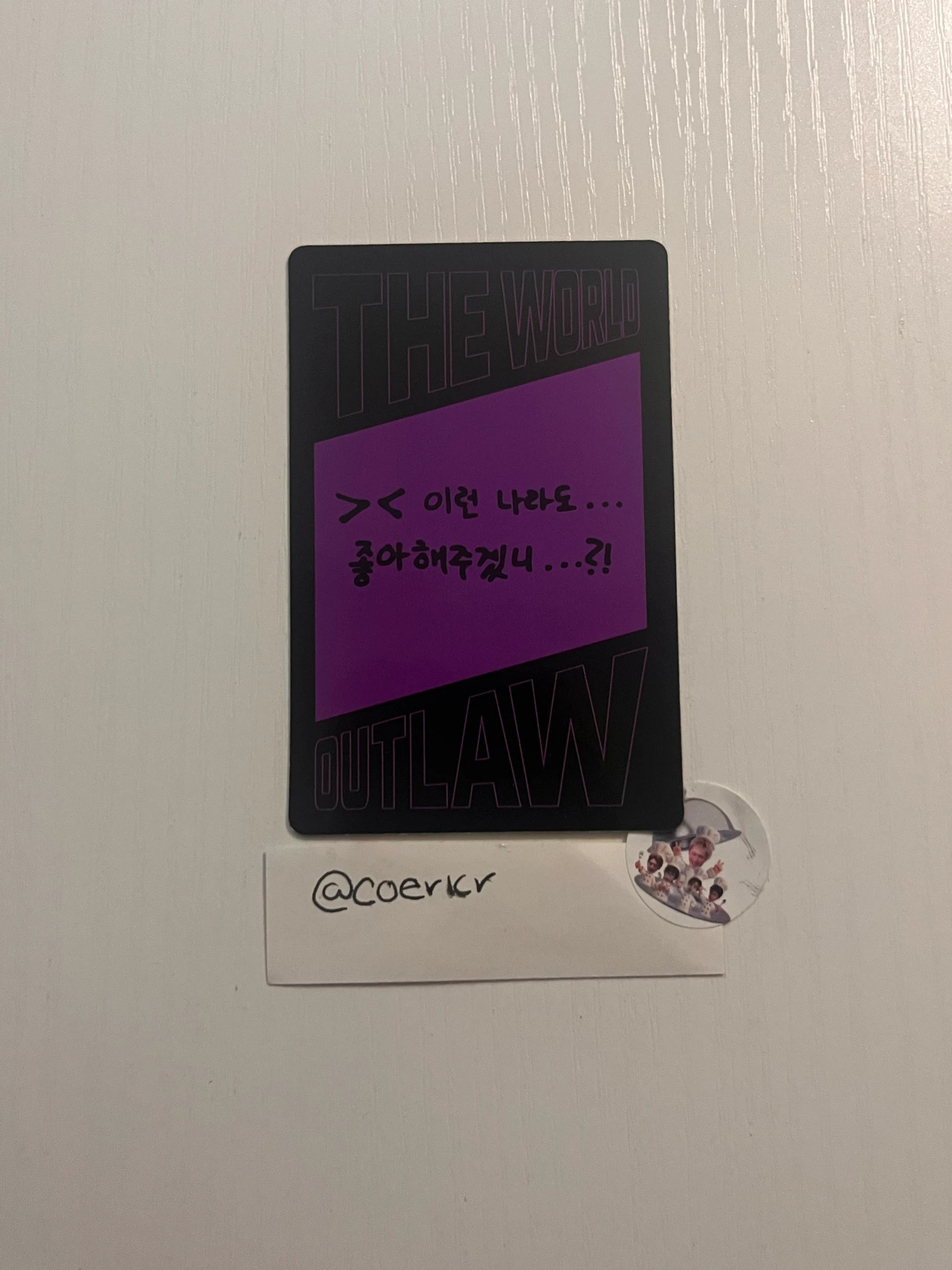ATEEZ Hongjoong ATEEZ - Hongjoong - THE WORLD EP.2 : OUTLAW Album album photocard Z version version 2 listing photo 2