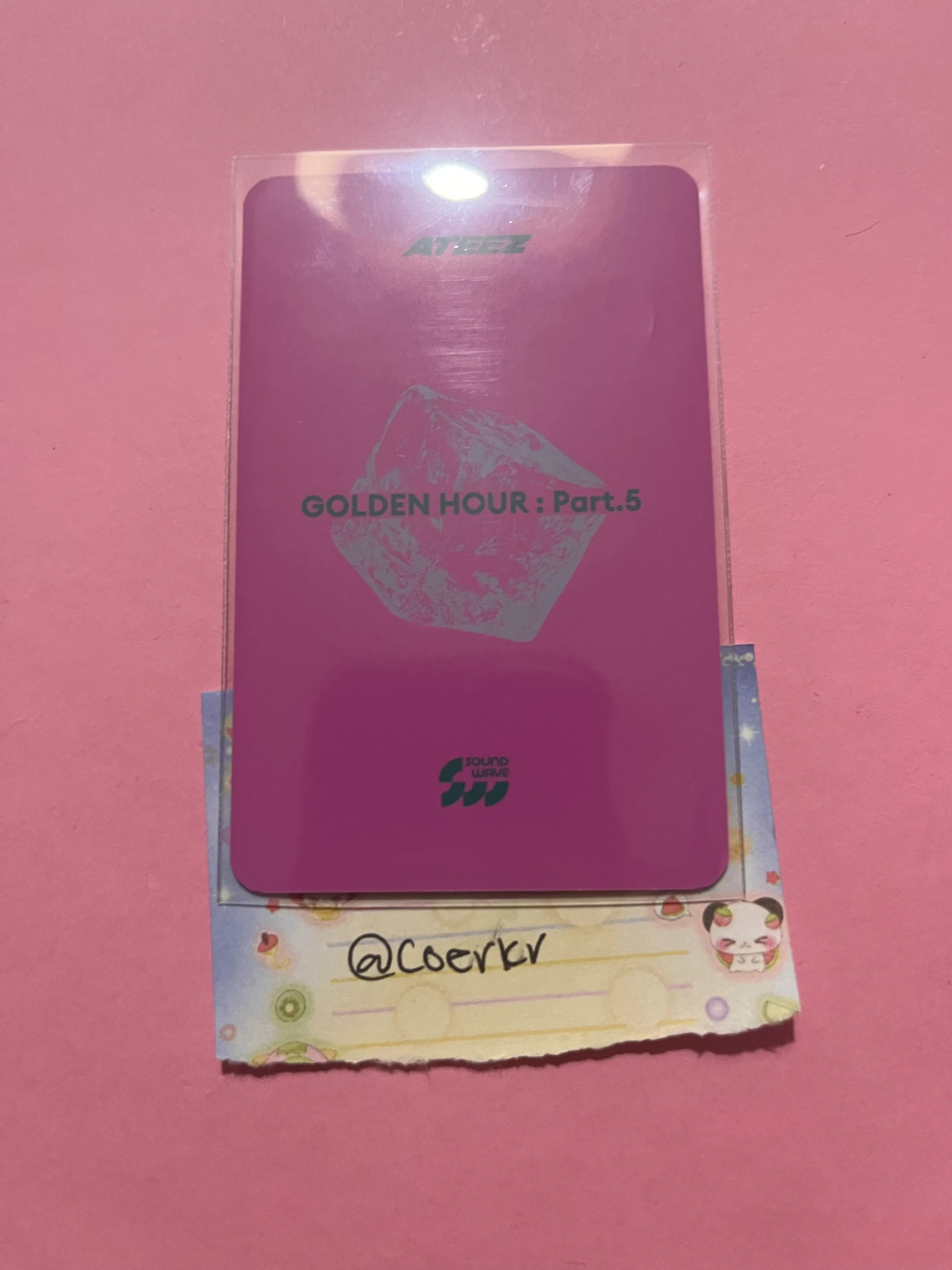ATEEZ Hongjoong ATEEZ - Hongjoong - GOLDEN HOUR : Part.5 Album pob (pre-order benefit) photobook version soundwave listing photo 2