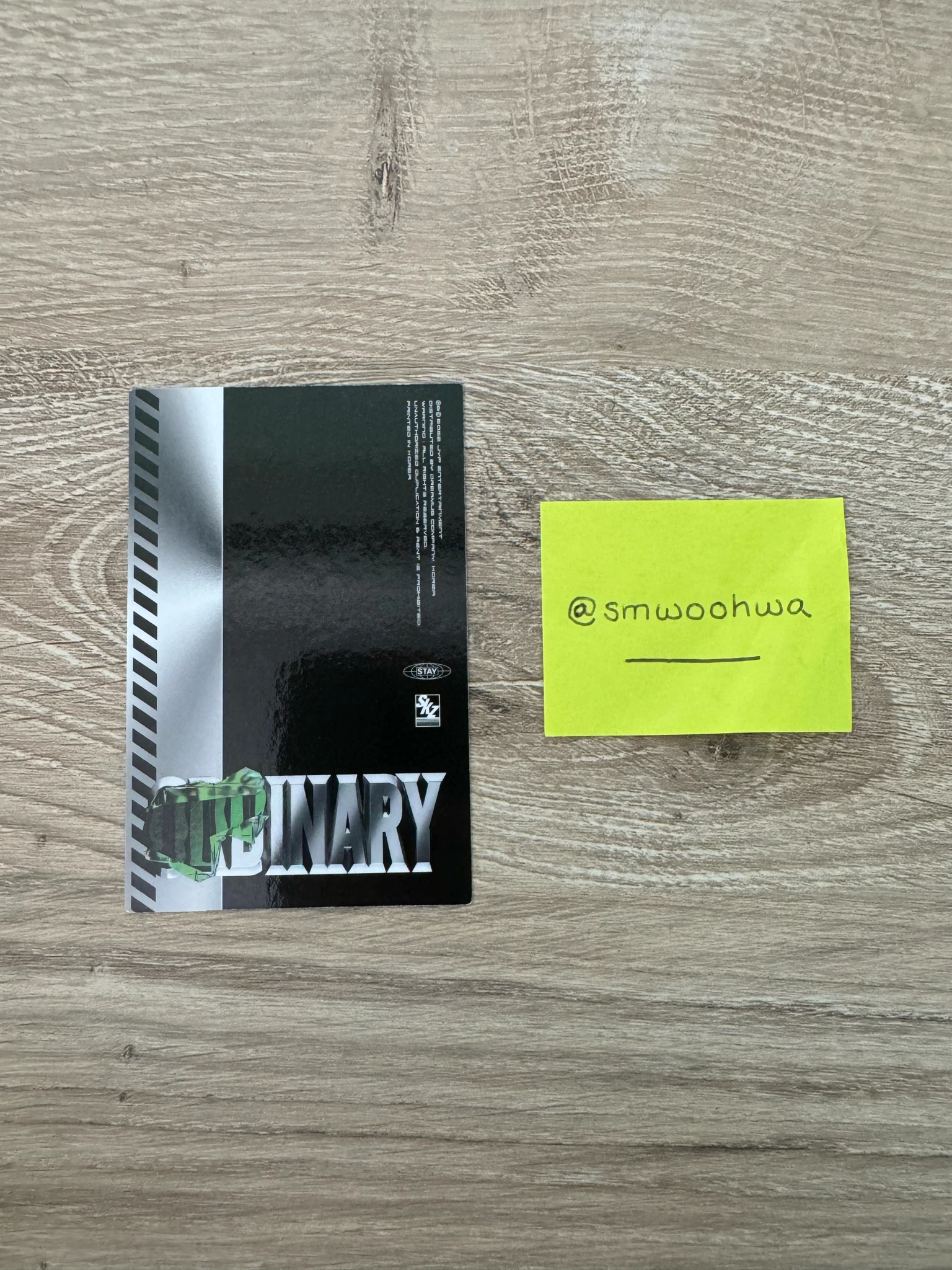 Stray Kids Hyunjin Stray Kids - Hyunjin - Oddinary Album album photocard id card listing photo 2