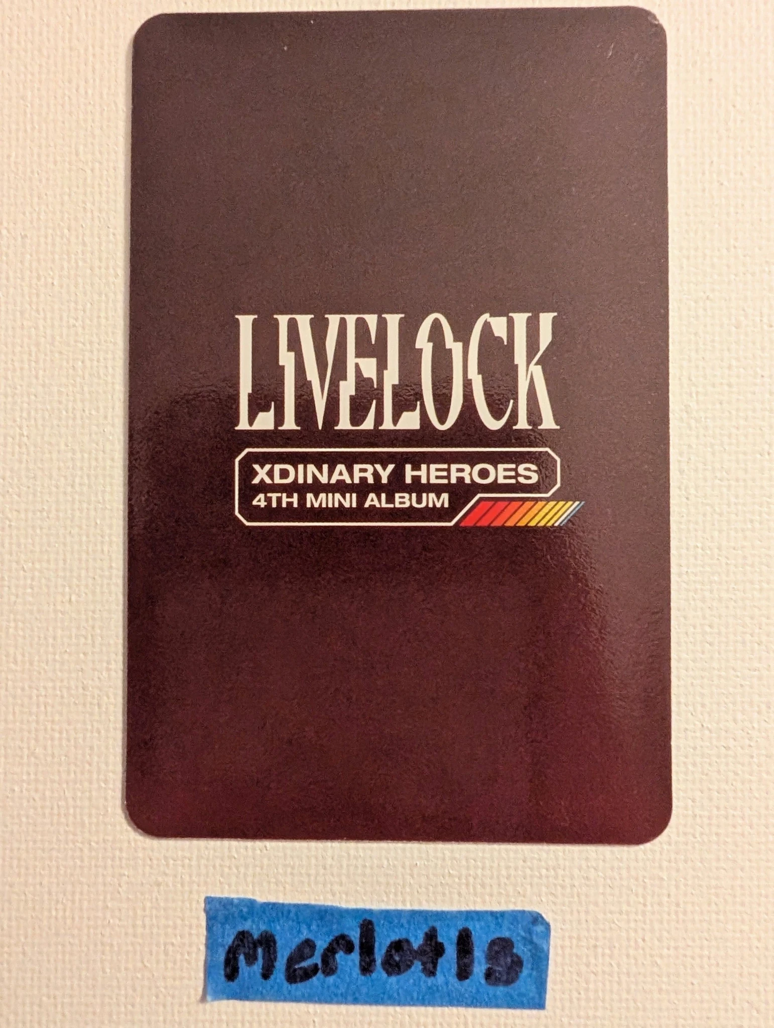Xdinary Heroes Jungsu Xdinary Heroes - Livelock Album album photocard random photocard red version listing photo 2