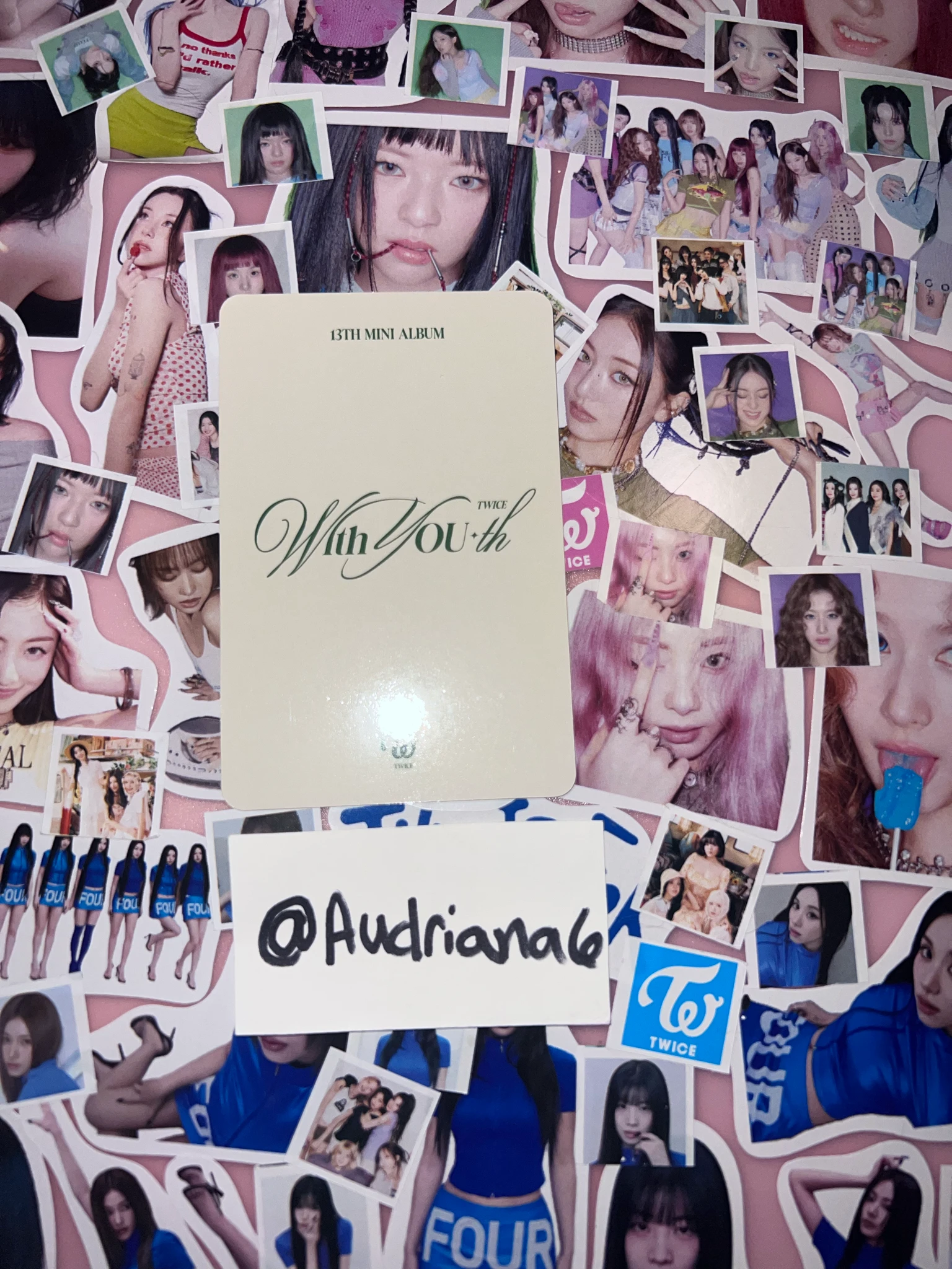 TWICE TWICE - With YOU-th Album forever version pre-order benefit (pob) listing photo 2