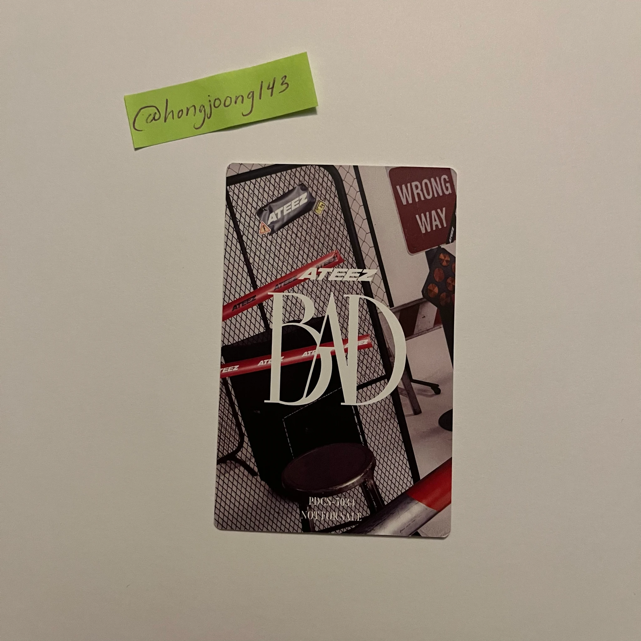ATEEZ Wooyoung ATEEZ - Wooyoung - BAD Album album photocard japanese album solo version version 2 listing photo 2