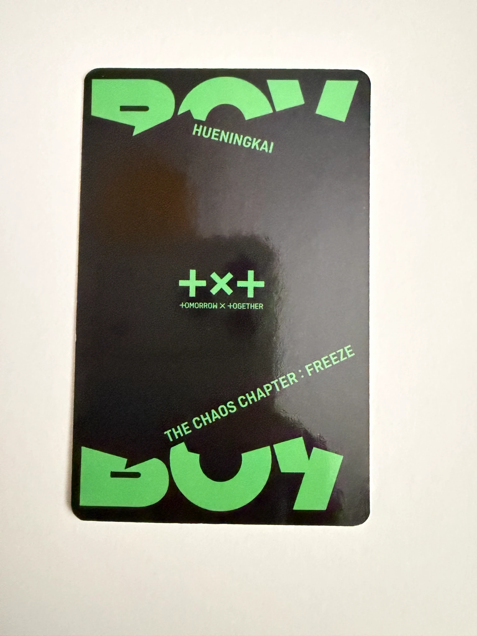 TOMORROW X TOGETHER Huening Kai TOMORROW X TOGETHER - Huening Kai - The Chaos Chapter: FREEZE Album album photocard boy version listing photo 2