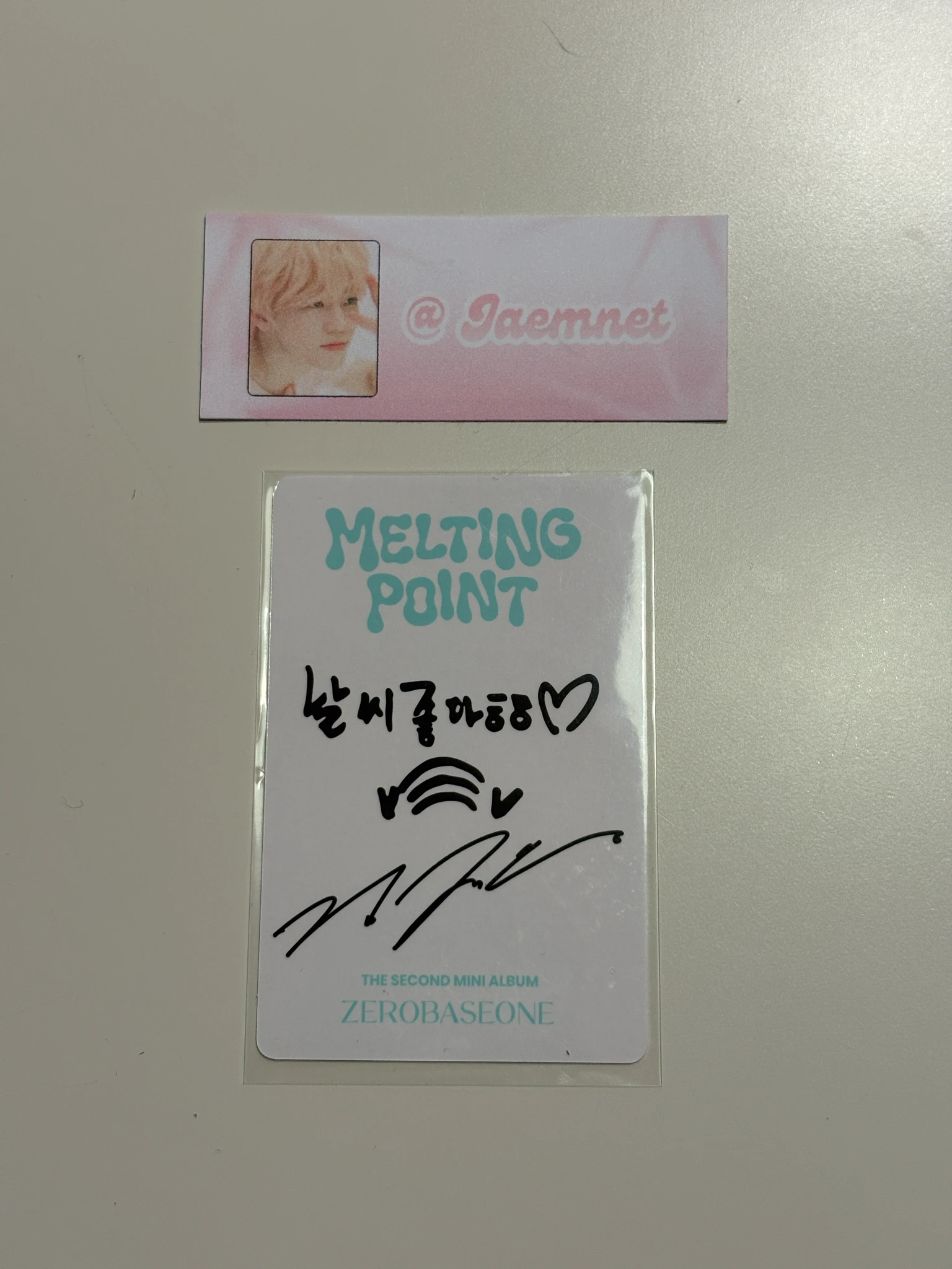 ZEROBASEONE Jiwoong ZEROBASEONE - Jiwoong - Melting Point Album album photocard mystery version B version listing photo 2
