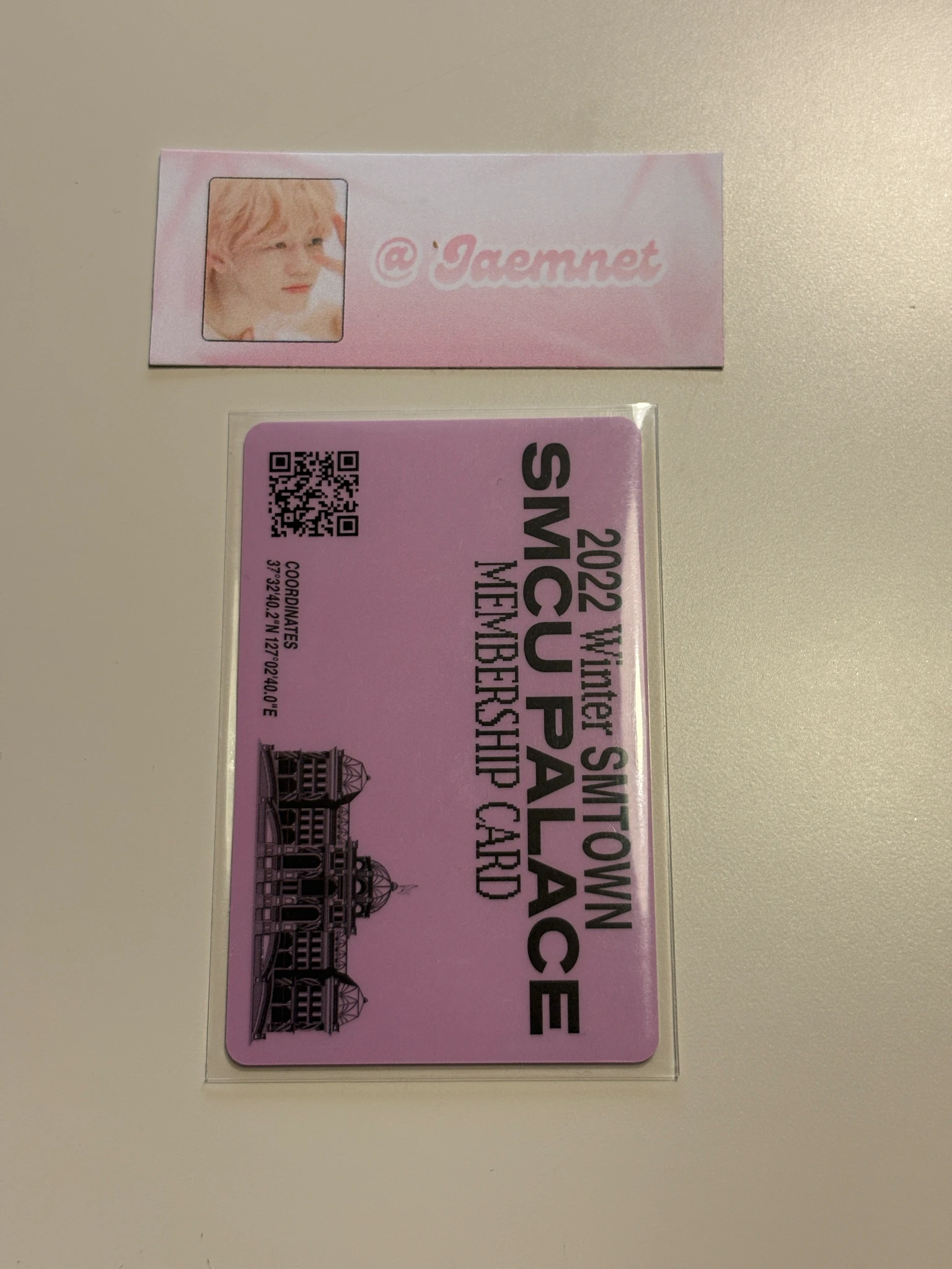 NCT Jisung NCT - Jisung - 2022 Winter SMTOWN: SMCU PALACE Album album photocard id card membership listing photo 2