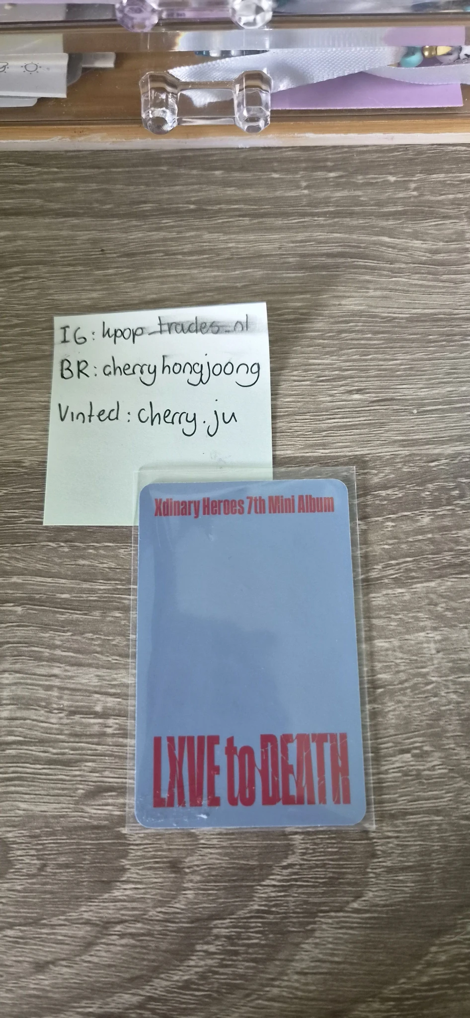Xdinary Heroes Xdinary Heroes - Jooyeon & Gaon - LXVE TO DEATH Album album photocard the end version listing photo 2