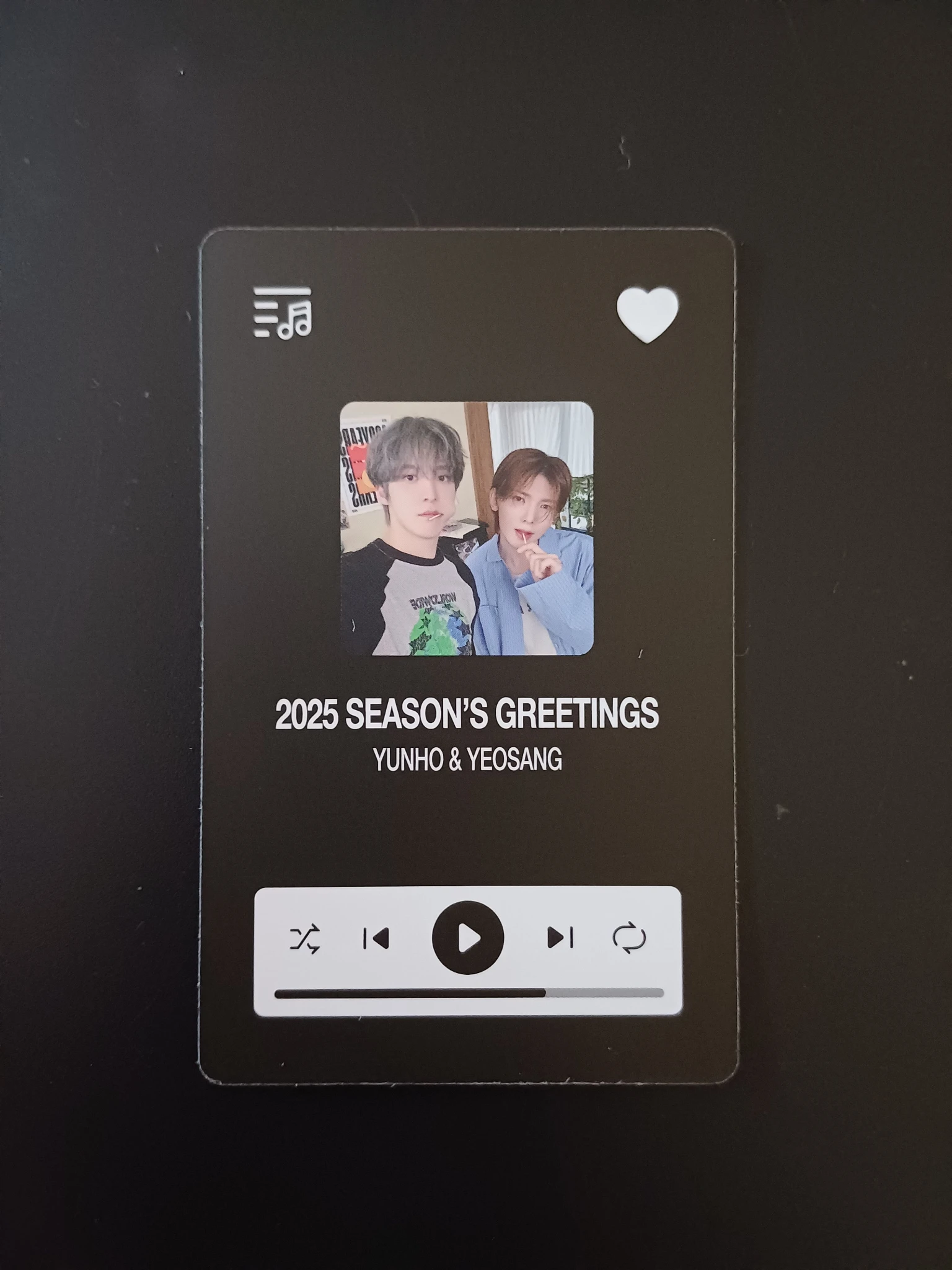 ATEEZ ATEEZ - Yunho & Yeosang - 2025 SEASONS GREETINGS Other unit photocard ktown4u pre-order benefit (pob) listing photo 2