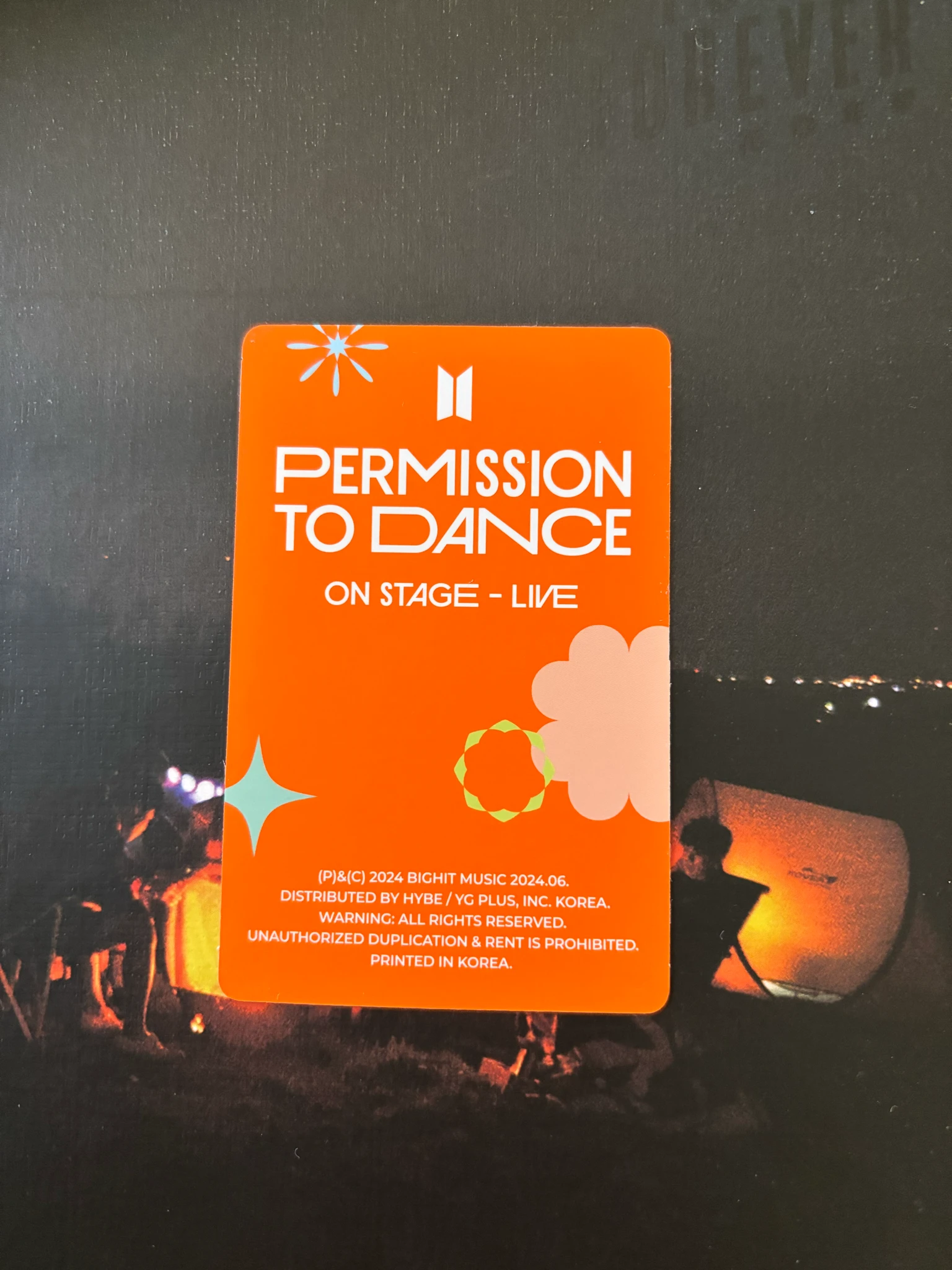 BTS V BTS-V-Album-Permission to Dance Live Album listing photo 2