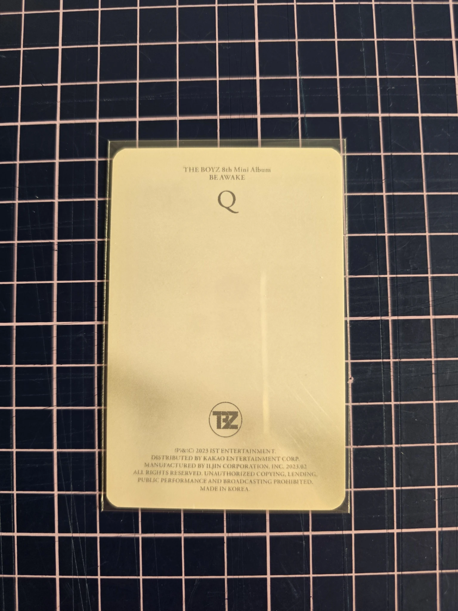 THE BOYZ Q THE BOYZ - Q - Be Awake Album album photocard realize version listing photo 2