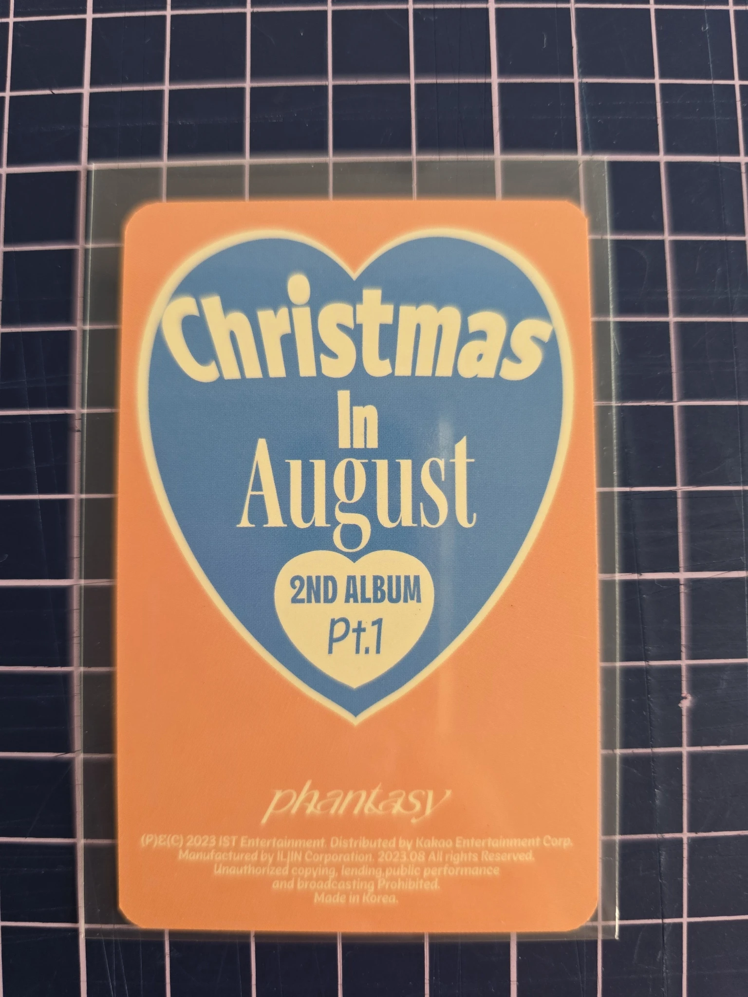 THE BOYZ Sangyeon THE BOYZ - Sangyeon - Phantasy Pt. 1: Christmas in August Album album photocard glitter version listing photo 2