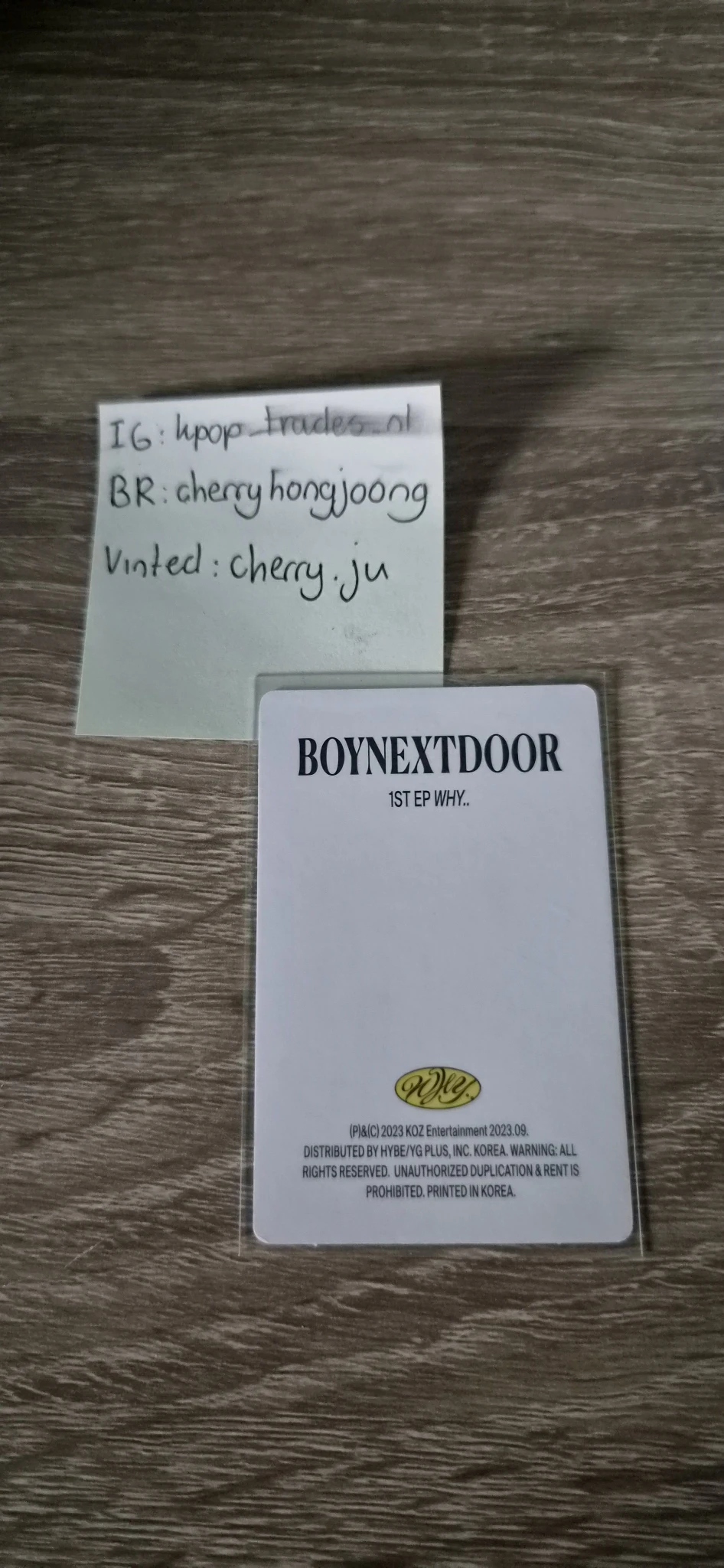 BOYNEXTDOOR Riwoo BOYNEXTDOOR - Riwoo - WHY.. Album Dazed ver. set B listing photo 2