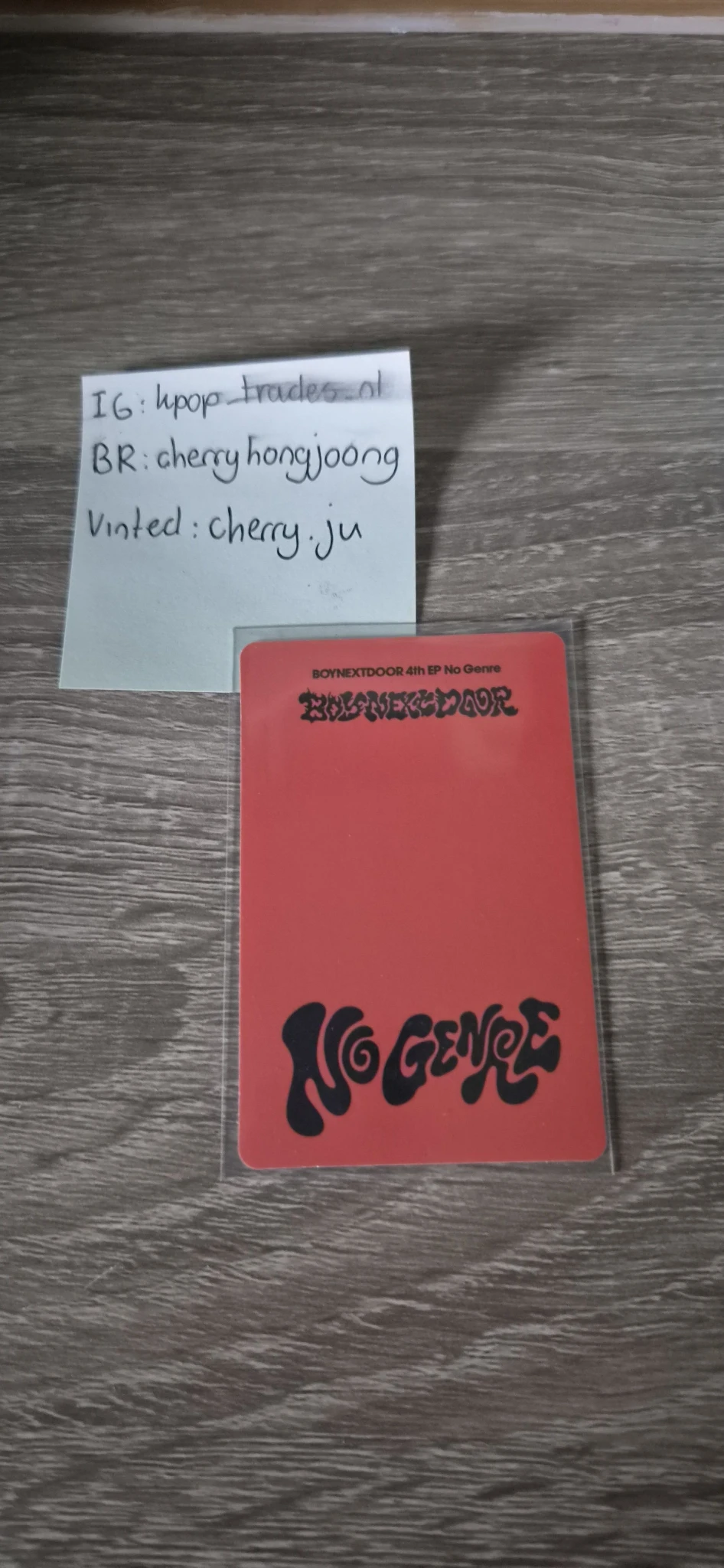 BOYNEXTDOOR Sungho BOYNEXTDOOR - Sungho - No Genre Album CU lucky draw listing photo 2