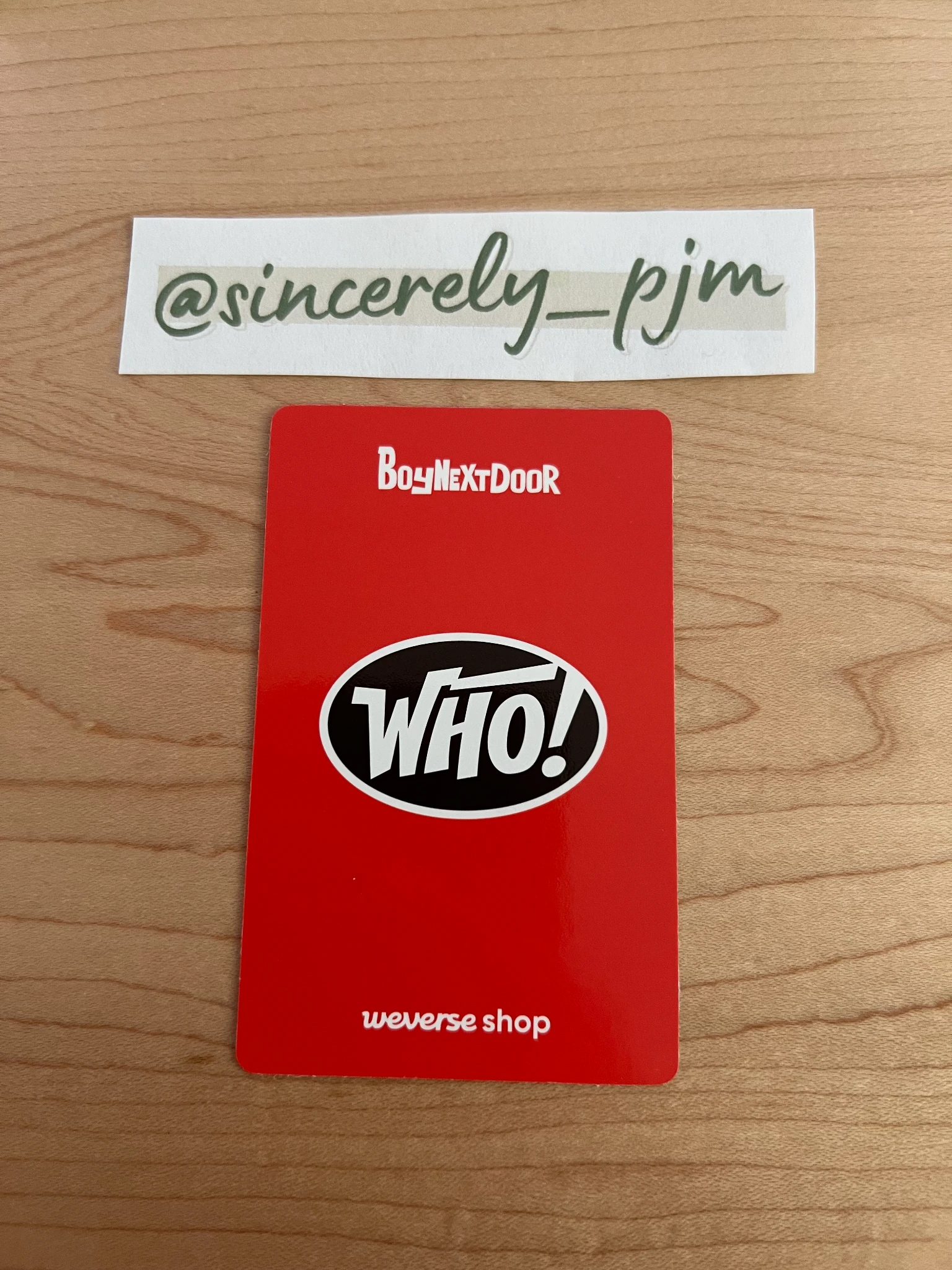 BOYNEXTDOOR Sungho BOYNEXTDOOR - Sungho - WHO! Album weverse global shop (wvg) weverse usa shop listing photo 2