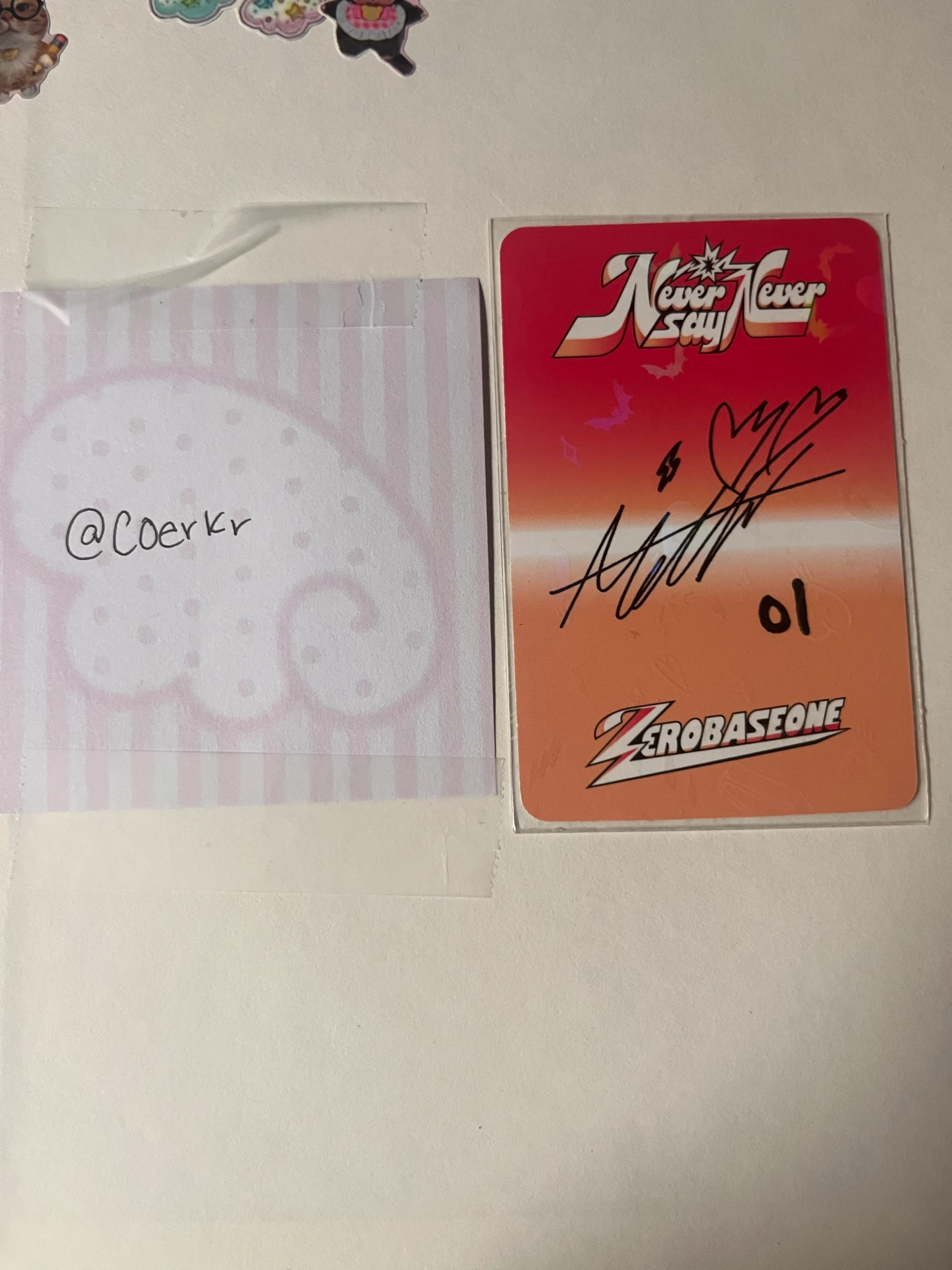 ZEROBASEONE Matthew ZEROBASEONE - Matthew - NEVER SAY NEVER Album album photocard icon version B version listing photo 2