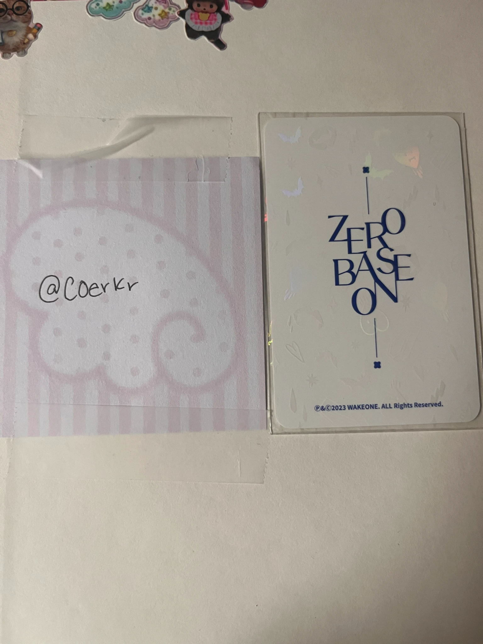 ZEROBASEONE Hanbin ZEROBASEONE - Hanbin - [THE MOVING SEOUL] (VISIT KOREA YEAR POP-UP STORE) Event L holder white version photocard set merch photocard listing photo 2