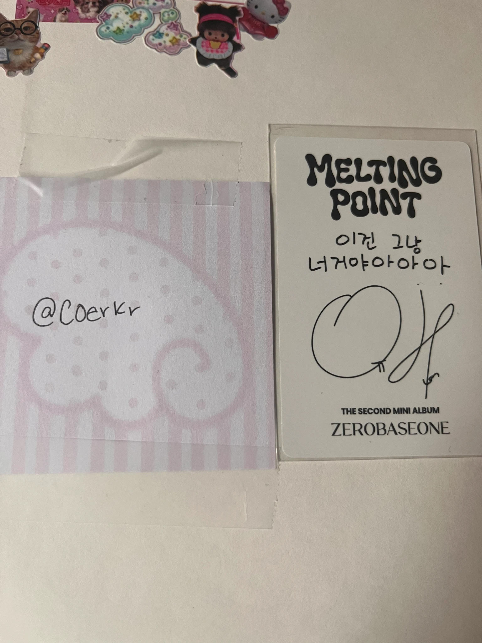 ZEROBASEONE Yujin ZEROBASEONE - Yujin - Melting Point Album loyalty version B version album photocard listing photo 2