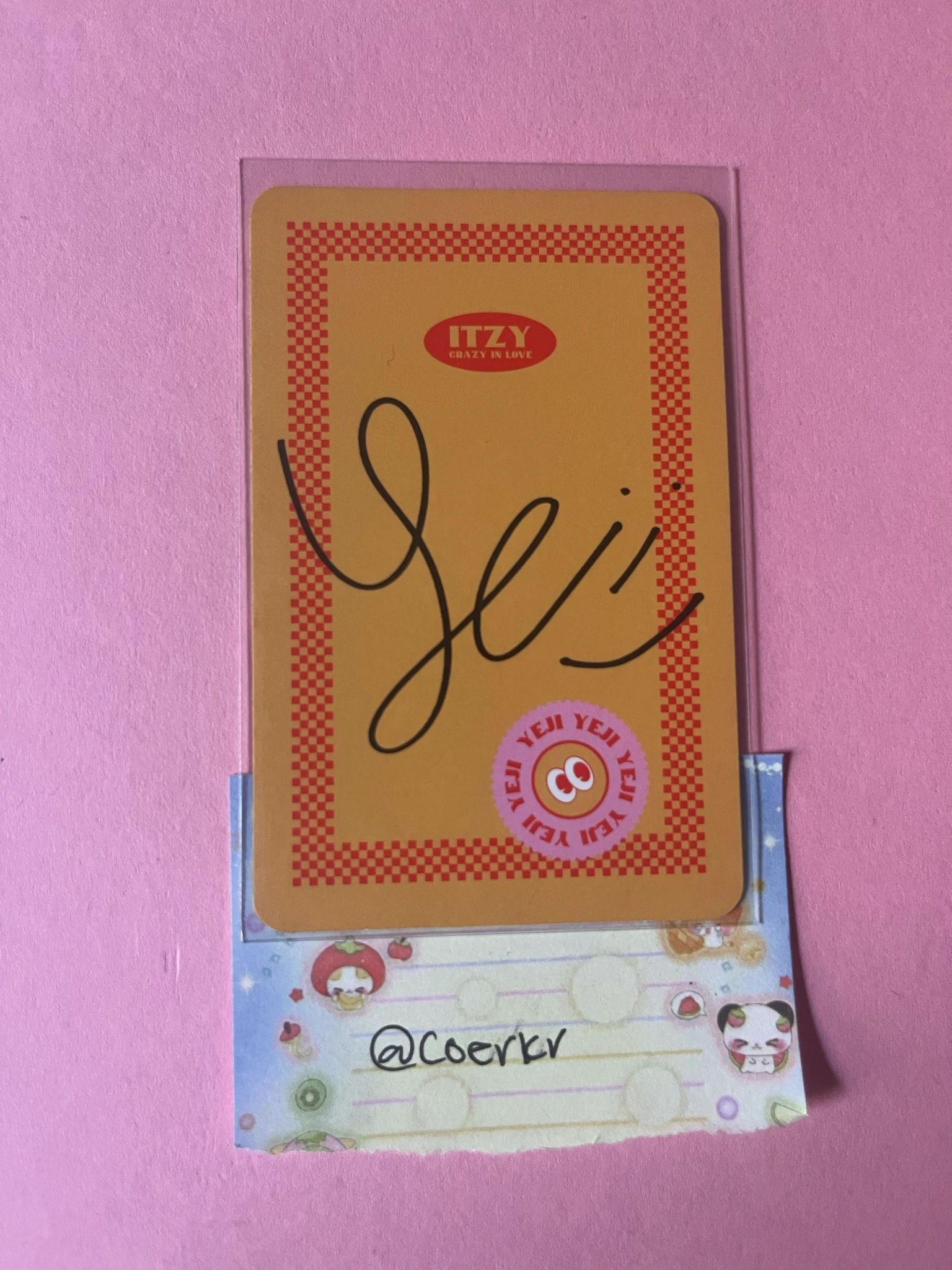 ITZY Yeji ITZY - Yeji - Crazy in Love Album album photocard special ver. jewel case listing photo 2