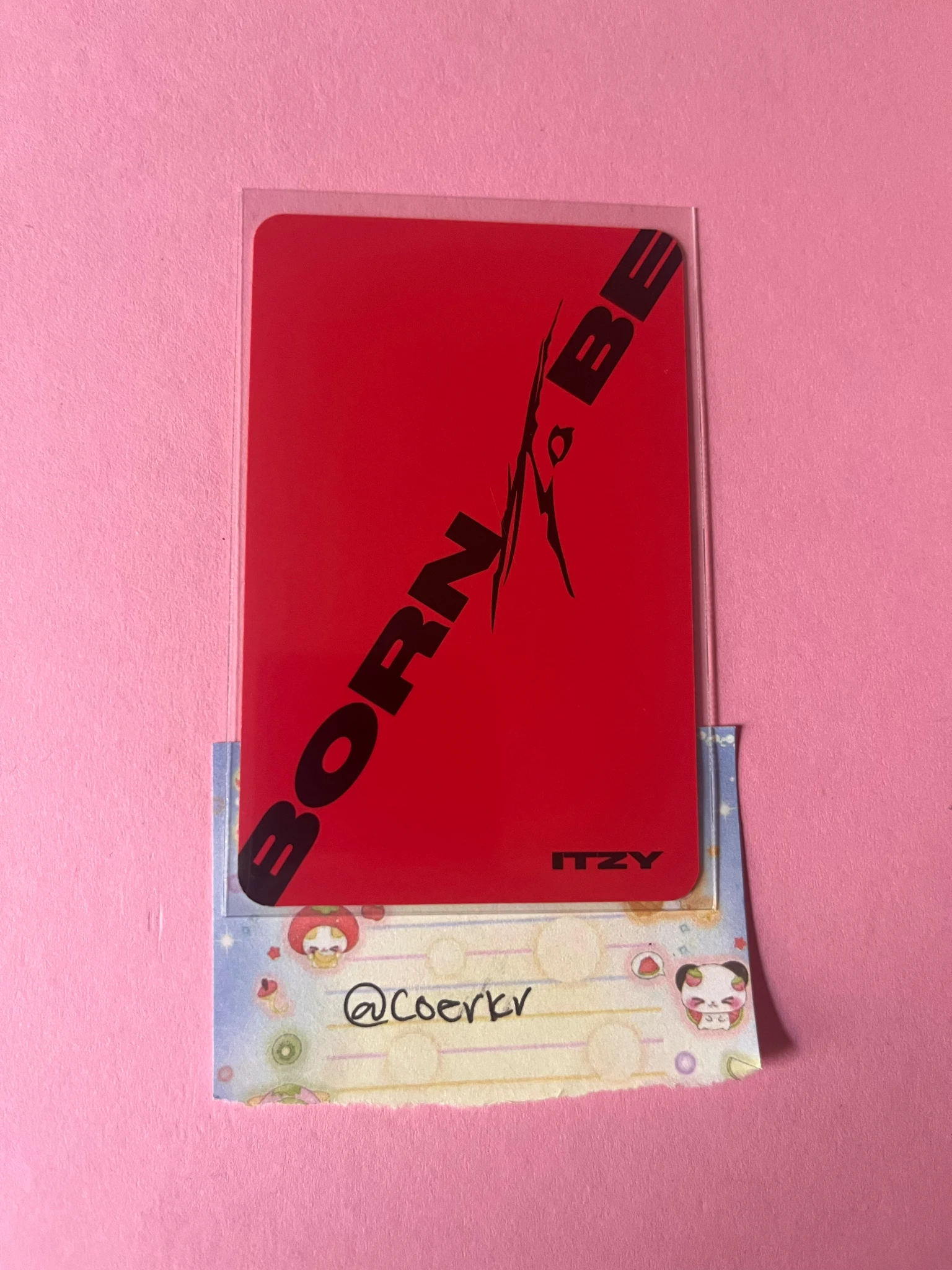 ITZY Yeji ITZY - Yeji - BORN TO BE Album A Ver. red back listing photo 2