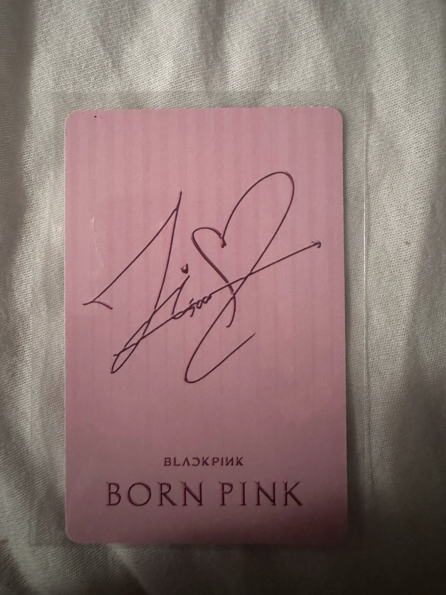 BLACKPINK Jisoo BLACKPINK - Jisoo - BORN PINK Album vinyl photocard listing photo 2