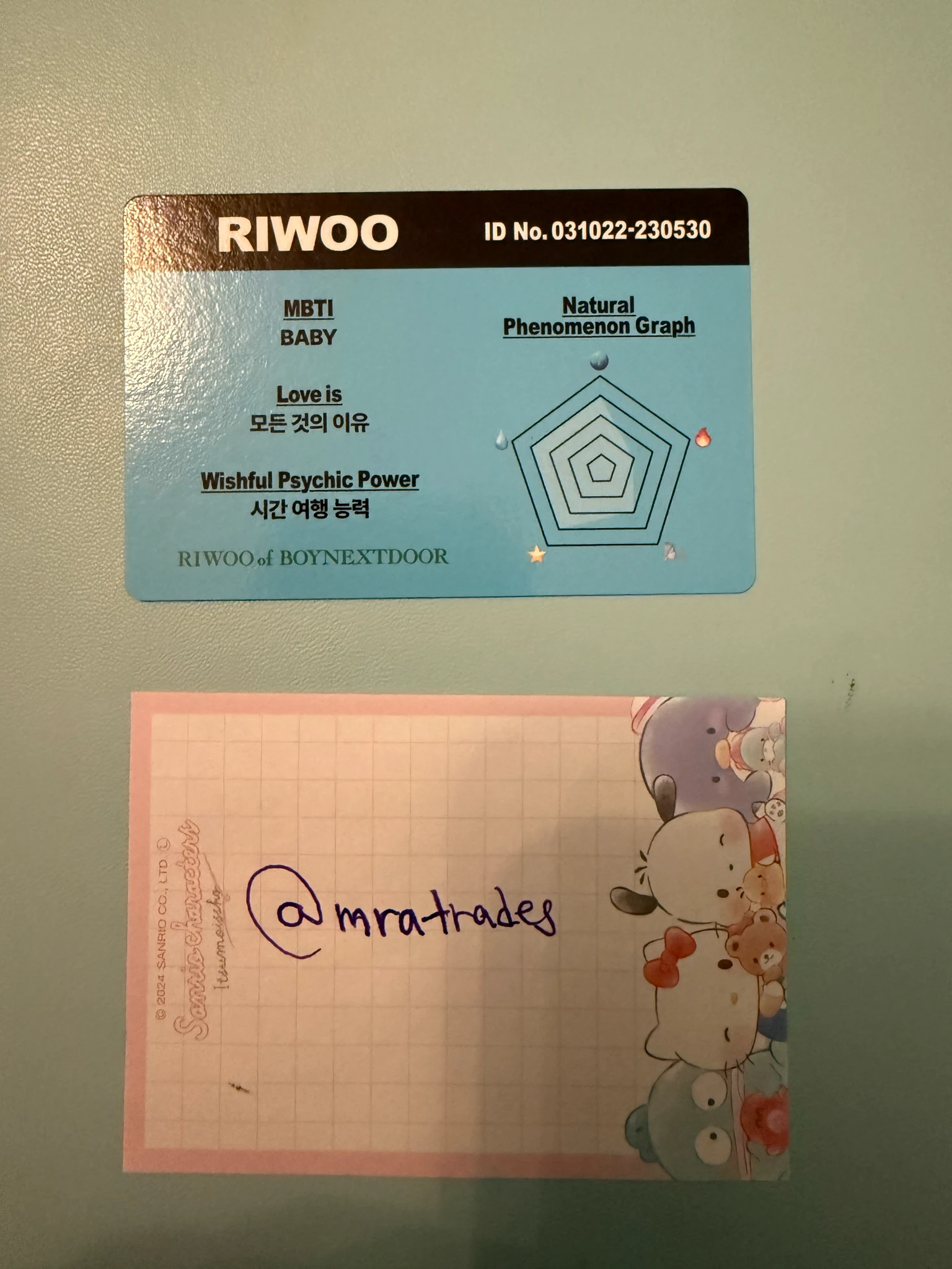 BOYNEXTDOOR Riwoo BOYNEXTDOOR - Riwoo - HOW? Album id card listing photo 2