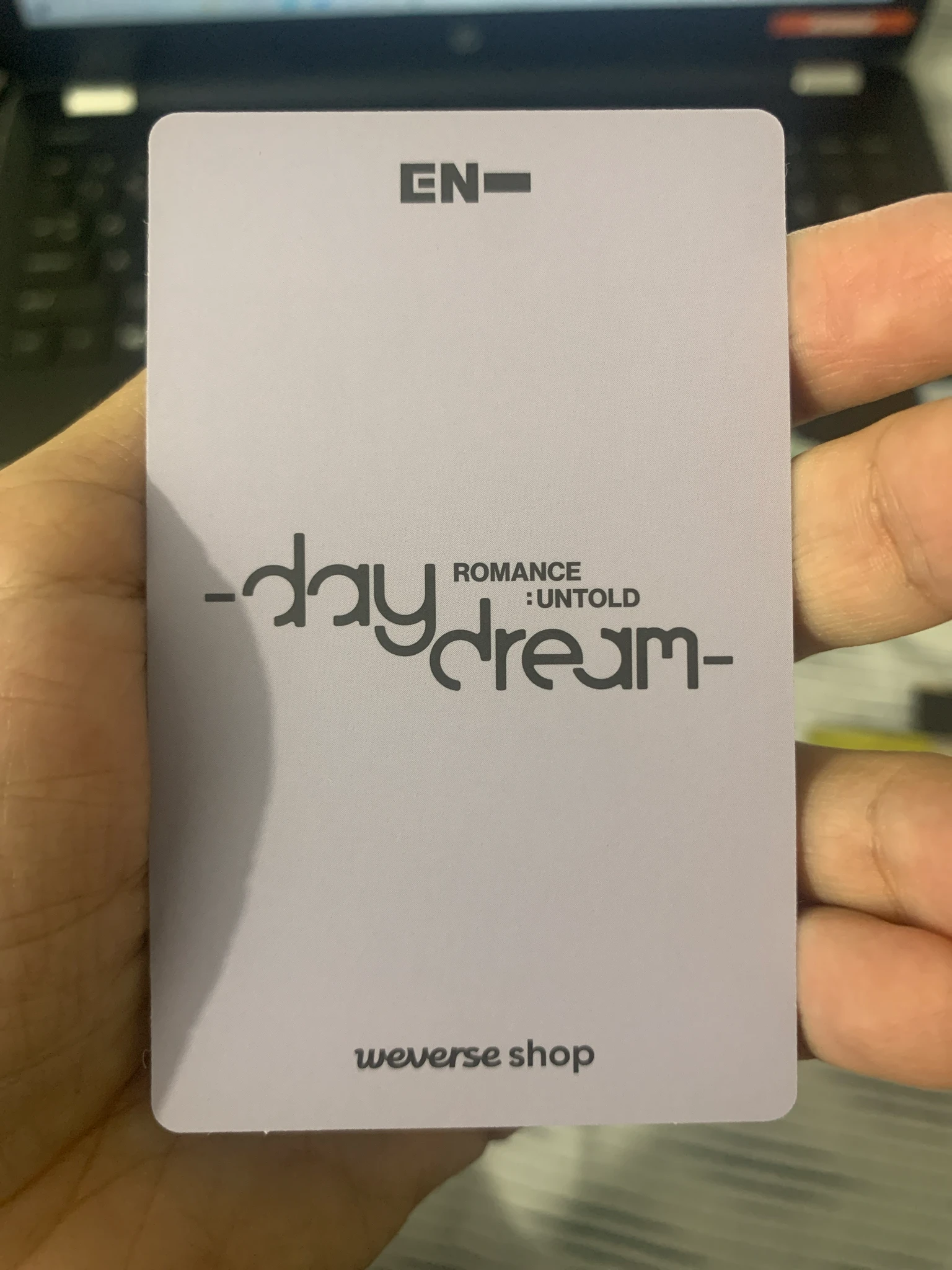 ENHYPEN Evan (Heeseung) ENHYPEN - Heeseung - ROMANCE: UNTOLD-DAYDREAM- Album pob (pre-order benefit) weverse global shop (wvg) listing photo 2