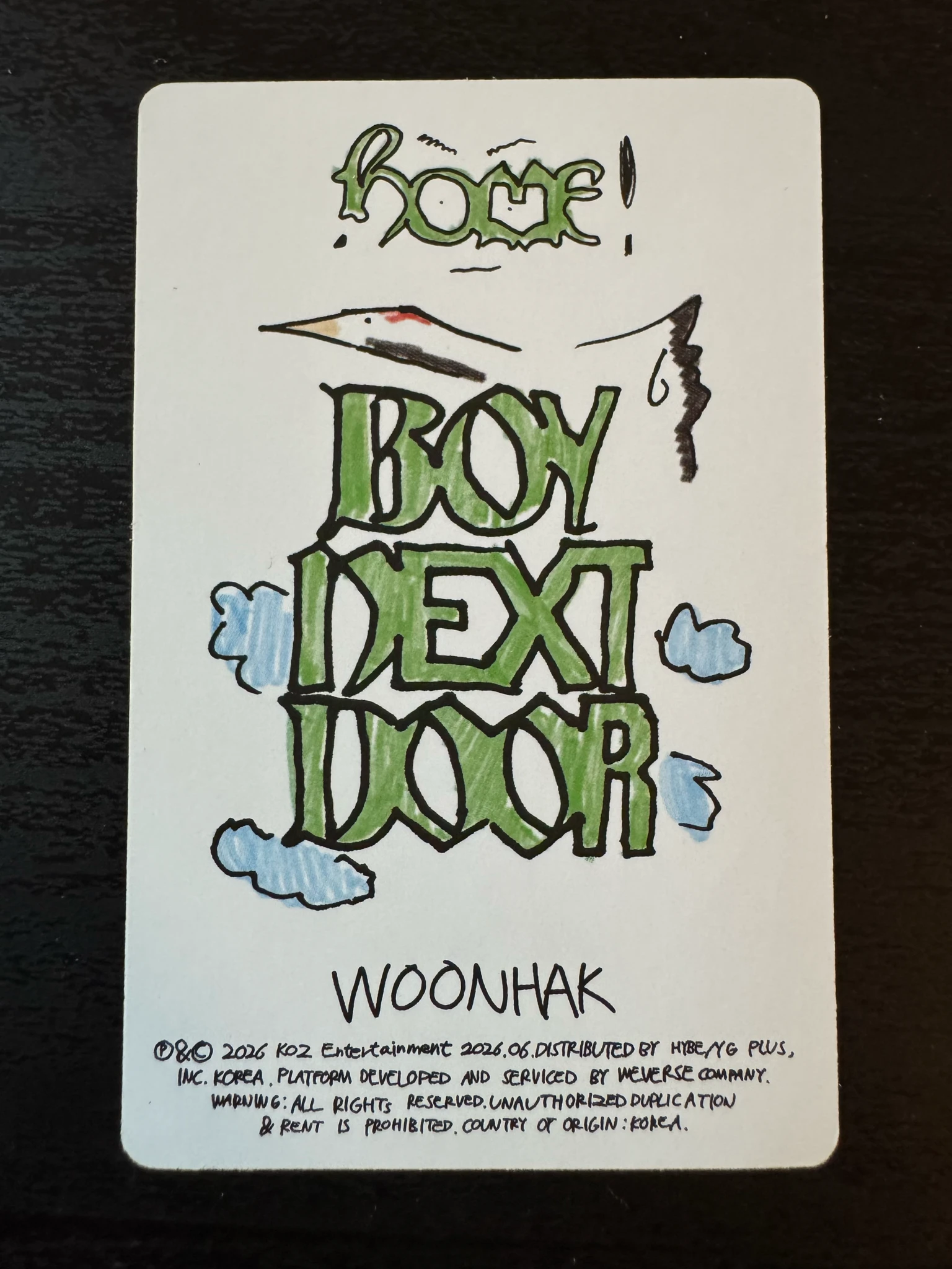 BOYNEXTDOOR Woonhak BOYNEXTDOOR - Woonhak - HOME Album weverse album version listing photo 2