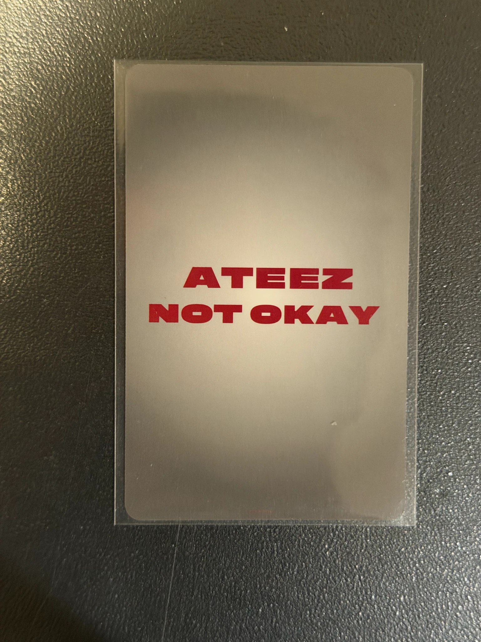ATEEZ Mingi ATEEZ - Mingi - NOT OKAY Album F version jpfc (japan fanclub) album photocard listing photo 2