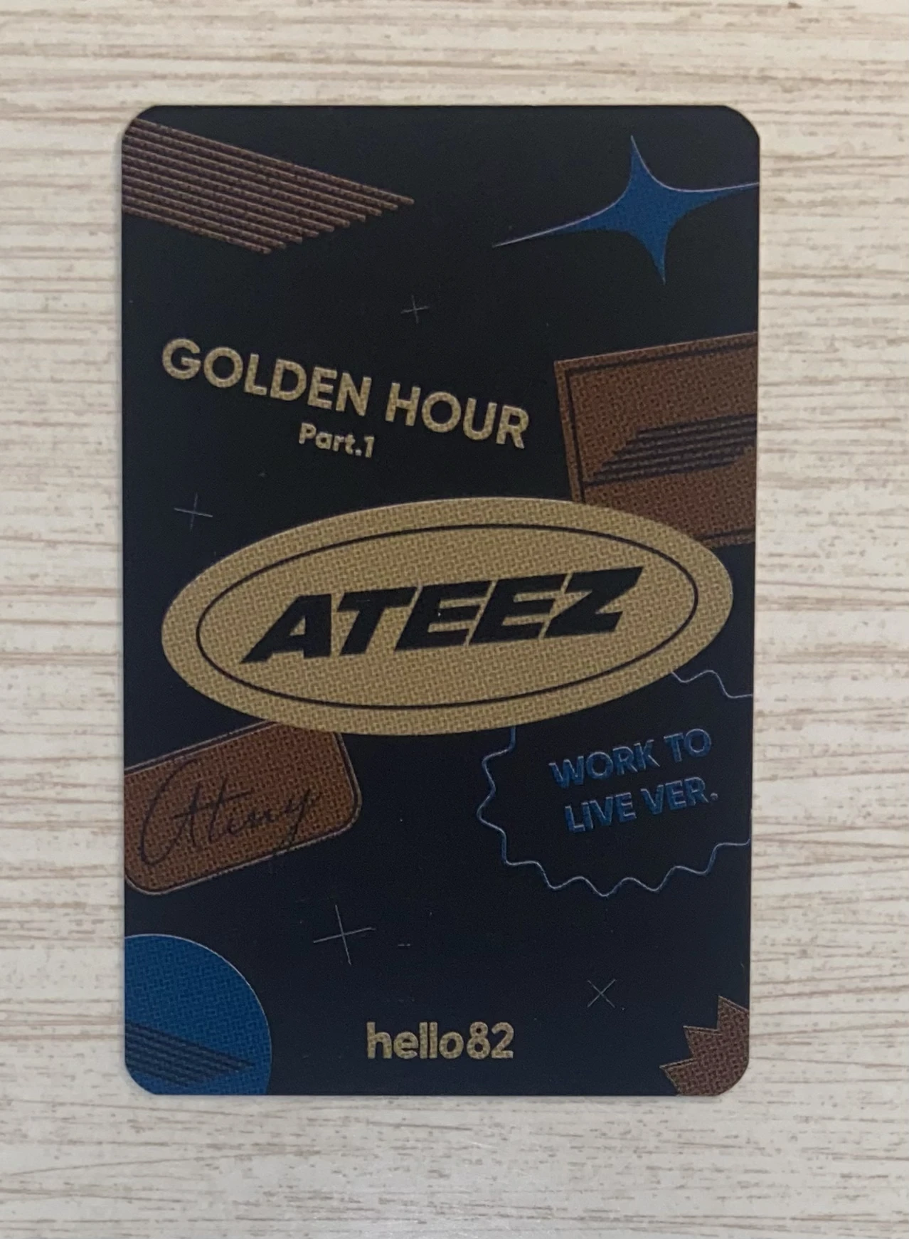 ATEEZ San ATEEZ - San - Golden Hour : Part.1 Album work to live version hello82 pob (pre-order benefit) listing photo 2