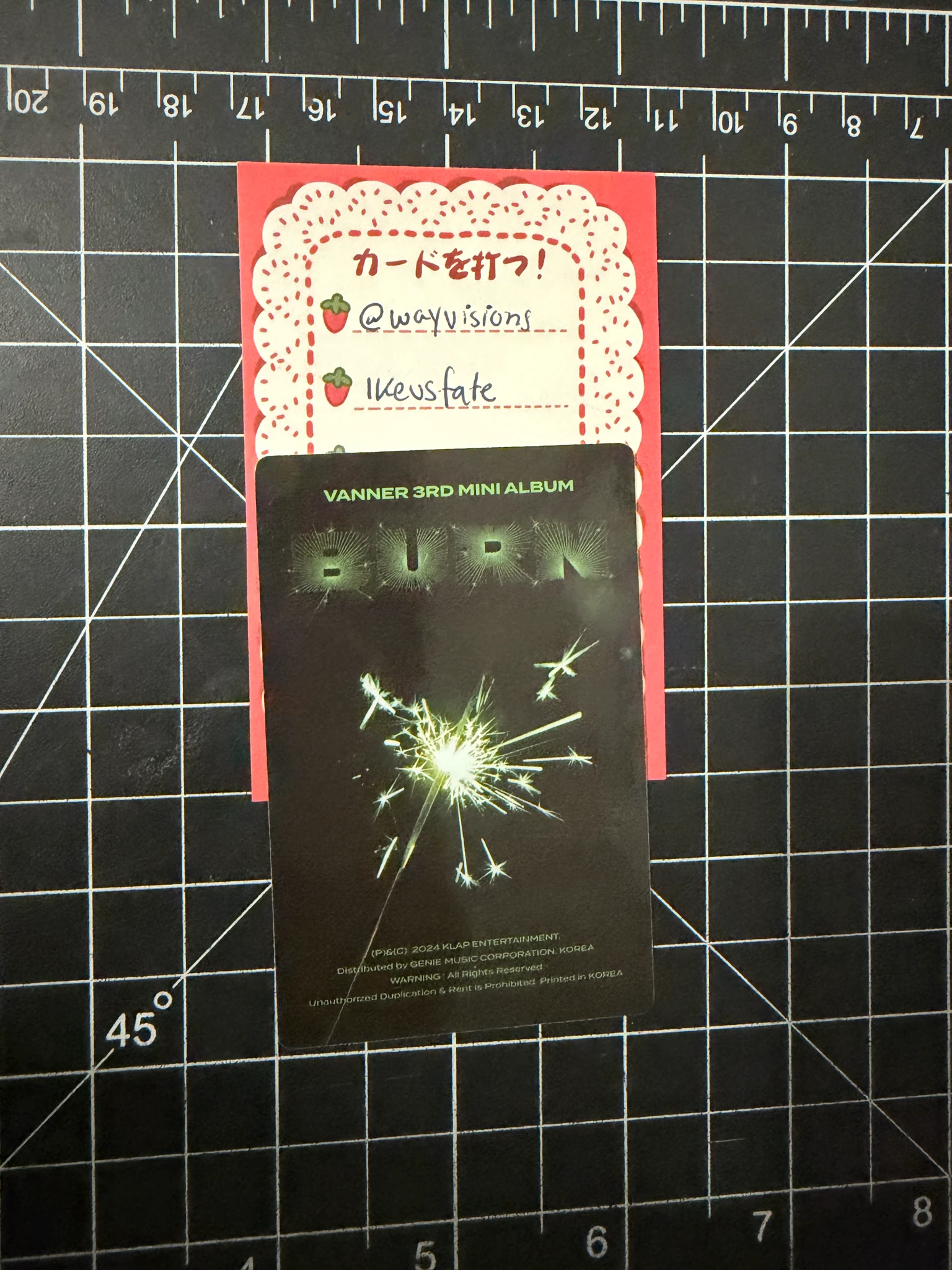 VANNER Hyesung VANNER - Hyesung - Burn Album album photocard sparkle version listing photo 2