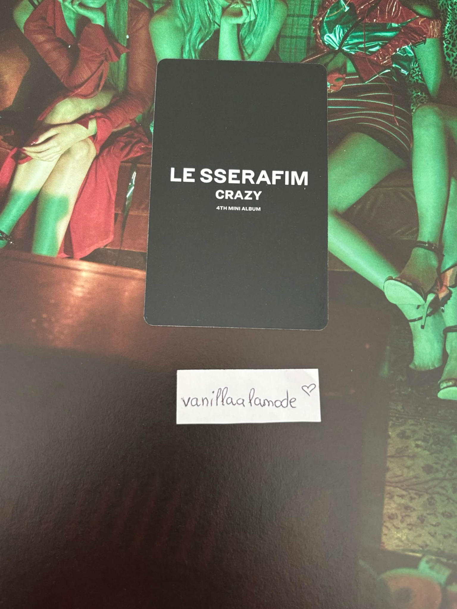 LE SSERAFIM Hong Eunchae LE SSERAFIM - Hong Eunchae - CRAZY Album kakaotalk pre-order benefit listing photo 2