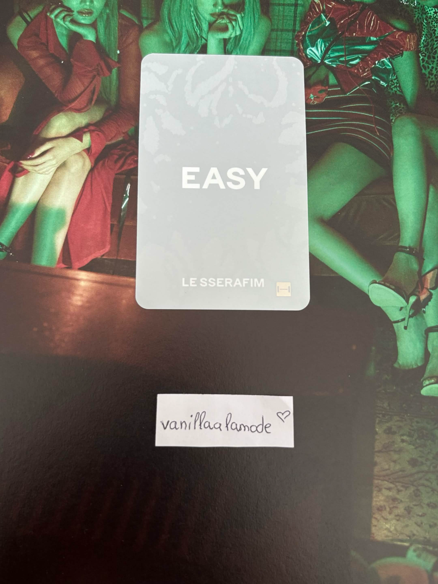 LE SSERAFIM Kim Chaewon LE SSERAFIM - Kim Chaewon - EASY Album beatroad lucky draw pre-order benefit listing photo 2