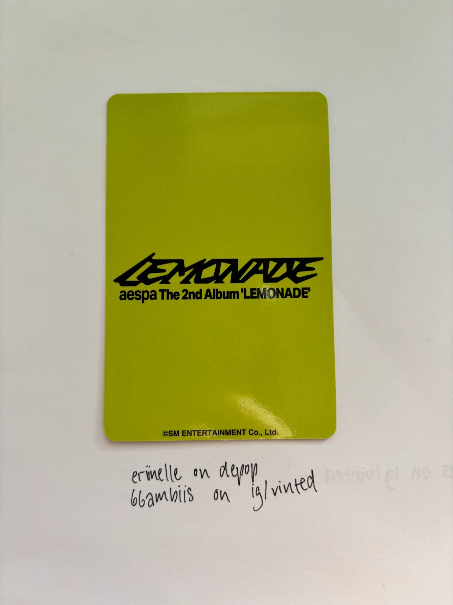 aespa Giselle aespa - Giselle - Lemonade Album purchase benefit tower records japan listing photo 2