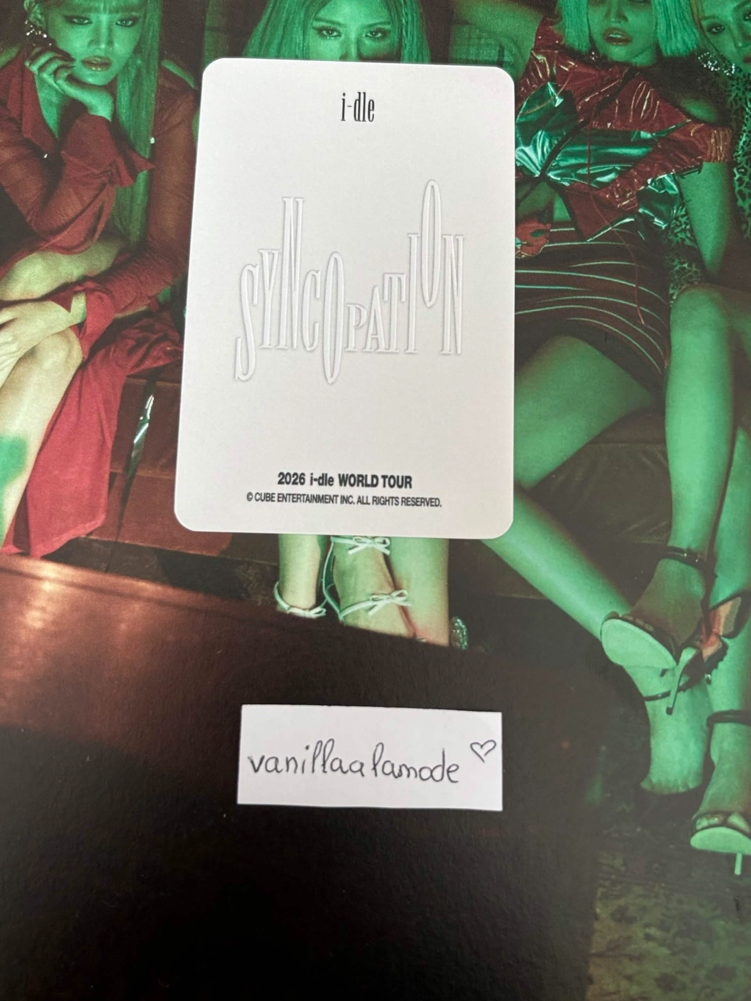 i-dle Shuhua i-dle - Shuhua - 2026 World Tour [Syncopation] Event photocard pack seoul listing photo 2