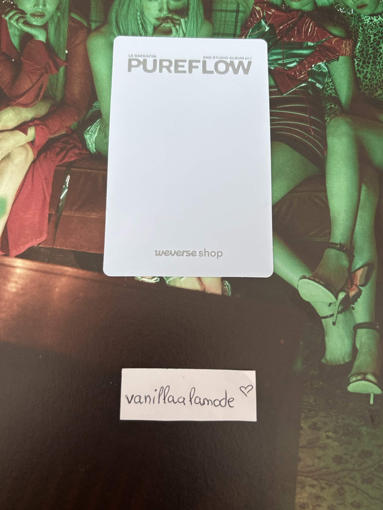 LE SSERAFIM Hong Eunchae LE SSERAFIM - Hong Eunchae - PUREFLOW pt.1 Album kakaotalk pob (pre-order benefit) listing photo 2