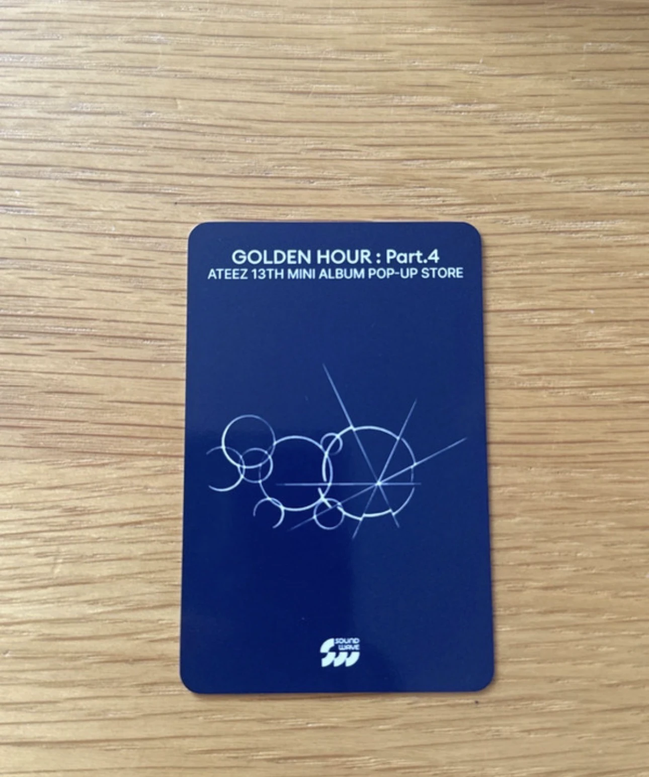 ATEEZ Seonghwa ATEEZ - Seonghwa - Golden Hour Part : Part.4 POP-UP Other soundwave pop-up store lucky draw offline listing photo 2