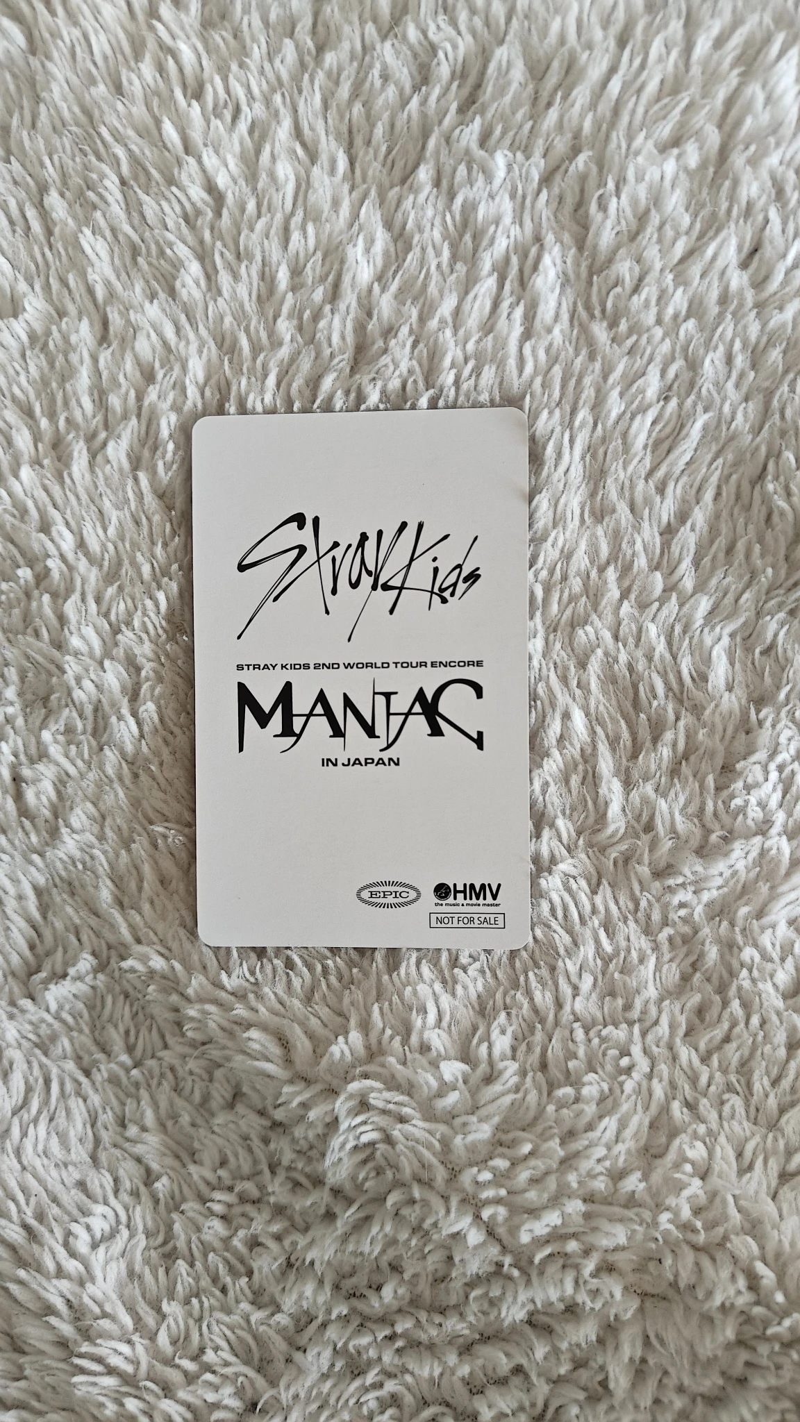 Stray Kids Changbin Stray Kids - Changbin - 2nd World Tour MANIAC ENCORE in JAPAN Blu-ray Other hmv pre-order benefit (pob) listing photo 2